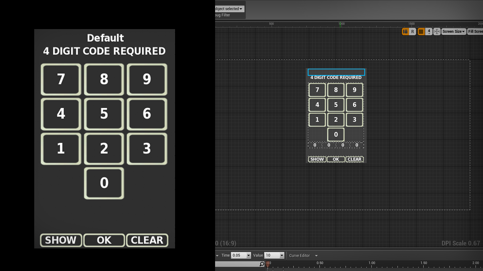 门锁 小键盘 数字键 蓝图 用户界面 虚幻4 ue4 BP Keypad UI