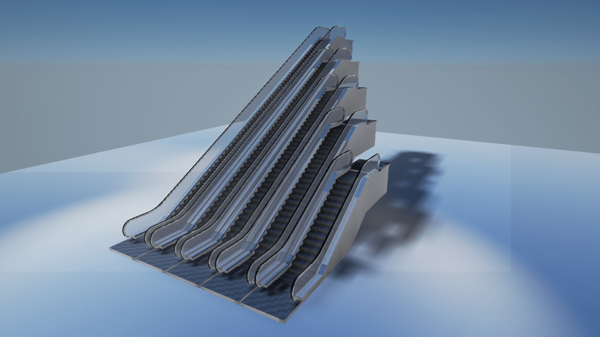 程序化 自动 扶梯 可调 蓝图 虚幻4 UE4 Procedural Escalator插图1