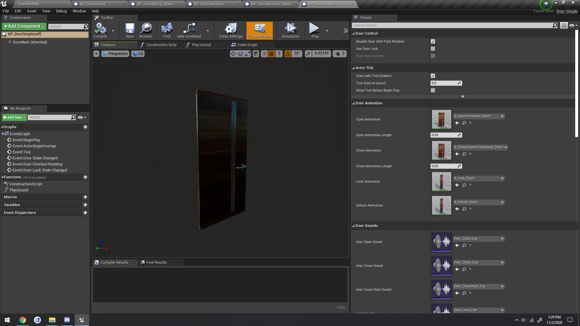 多人游戏可交互门高度开放参数蓝图 虚幻4 ue4 Interactable Door Multiplayer ready and Highly customizable 426插图3