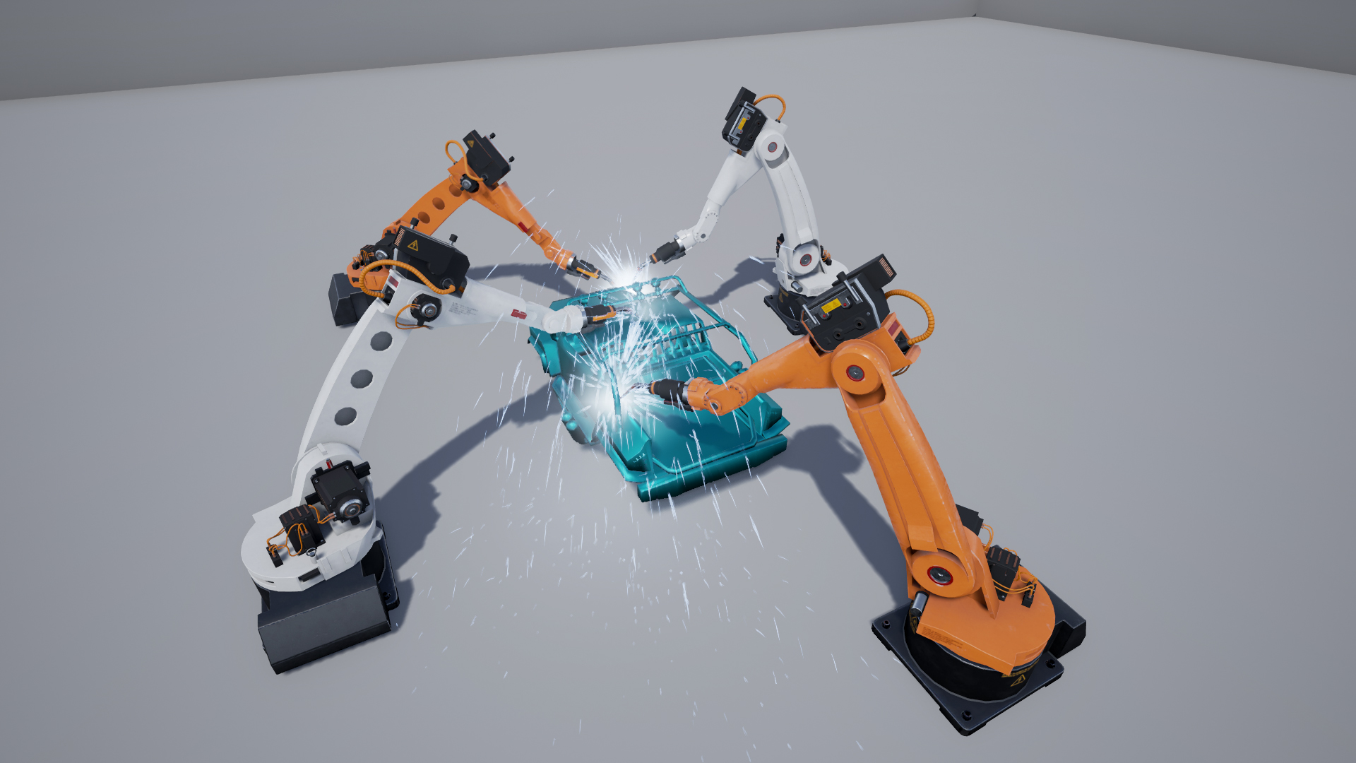 机械臂 流水线 动画 动作 蓝图 虚幻4 UE4 Welder Robot 419插图1