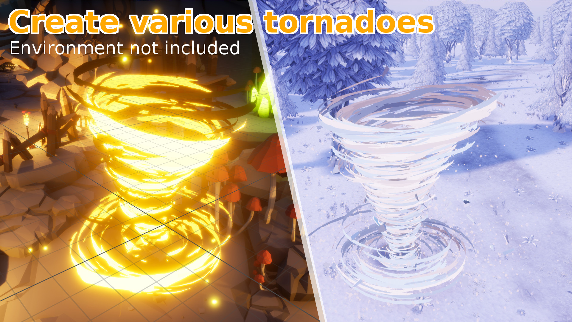 龙卷风 沙尘暴 粒子 特效 虚幻4 UE4 Tornadoes VFX Pack