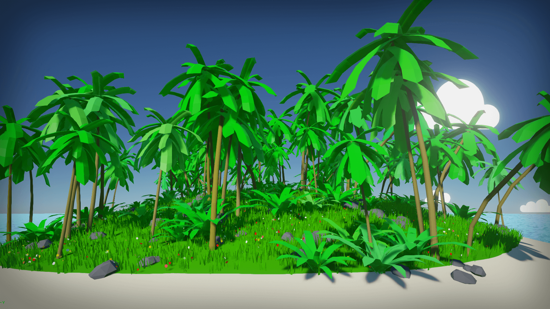 特色 低模 海滩 场景 虚幻4 UE4 Stylized Low Poly Environment插图3