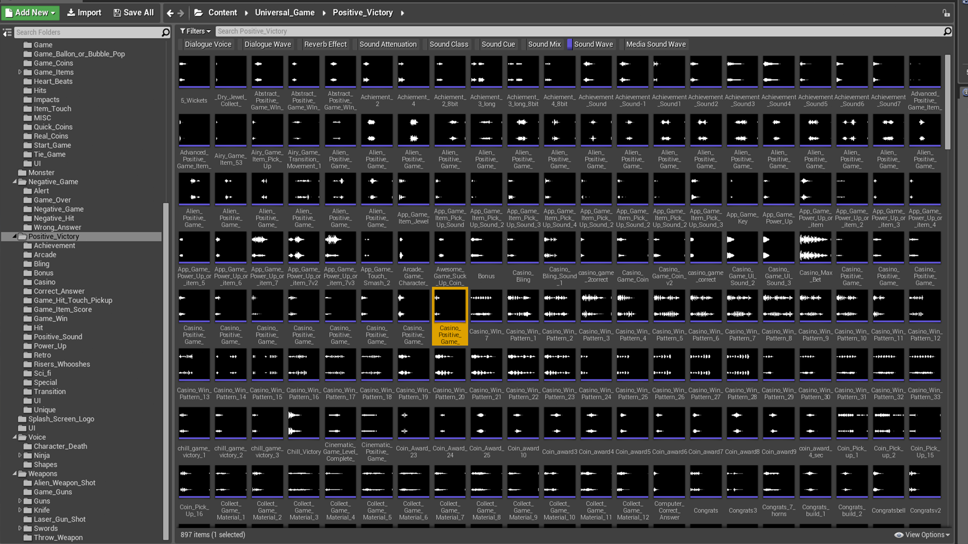 机器街机赌场脚步游戏音效合集 虚幻4 ue4 Advanced Game Sounds插图5