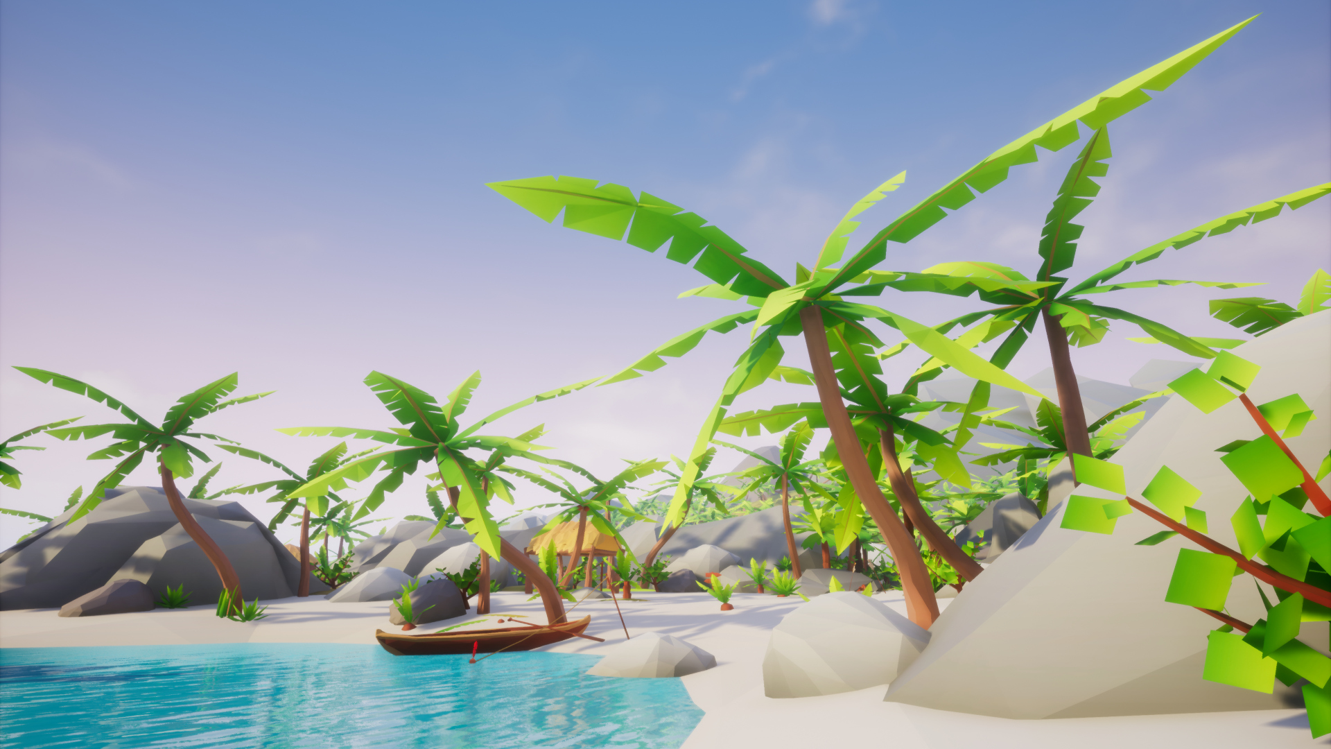 热带 海岛 部落 场景 虚幻4 UE4 Lowpoly Style Tropical Pack