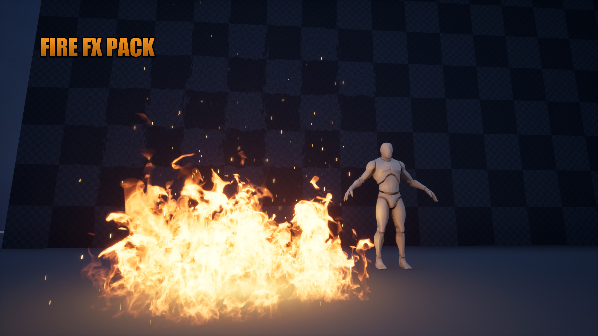 Realistic Fire FX Pack 虚幻4 UE4 真实 火焰 粒子 特效插图1