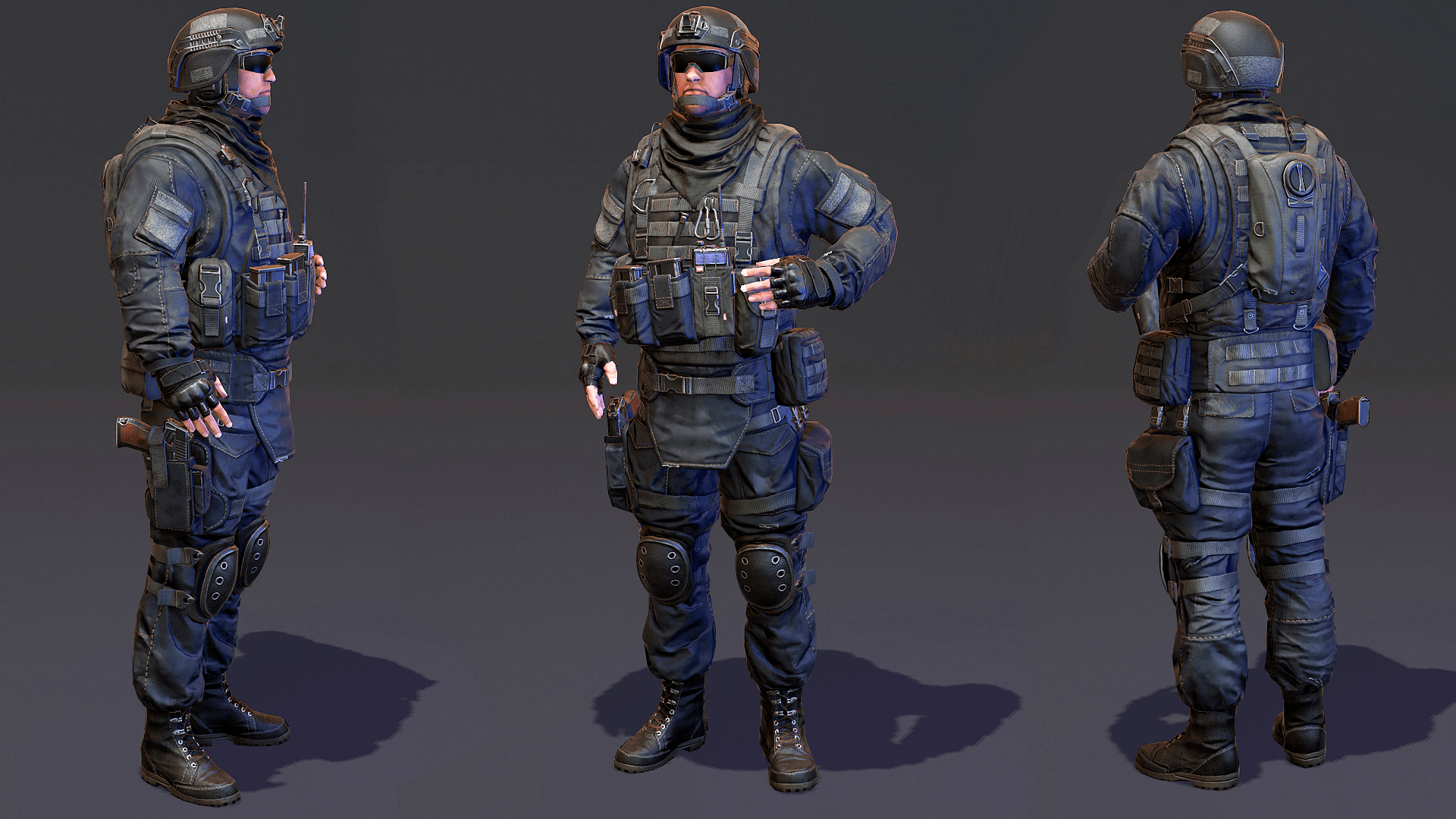 Modern Soldier Camo Pack 虚幻4 UE4 现代 士兵 大兵 角色 动作