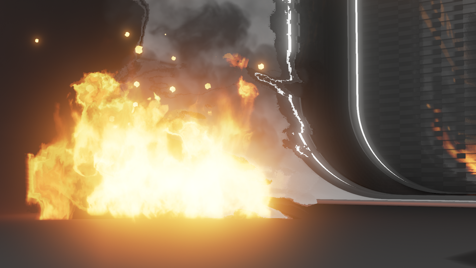 VFX Fire Pack 虚幻4 UE4 火势蔓延 管道起火 火把 特效 粒子