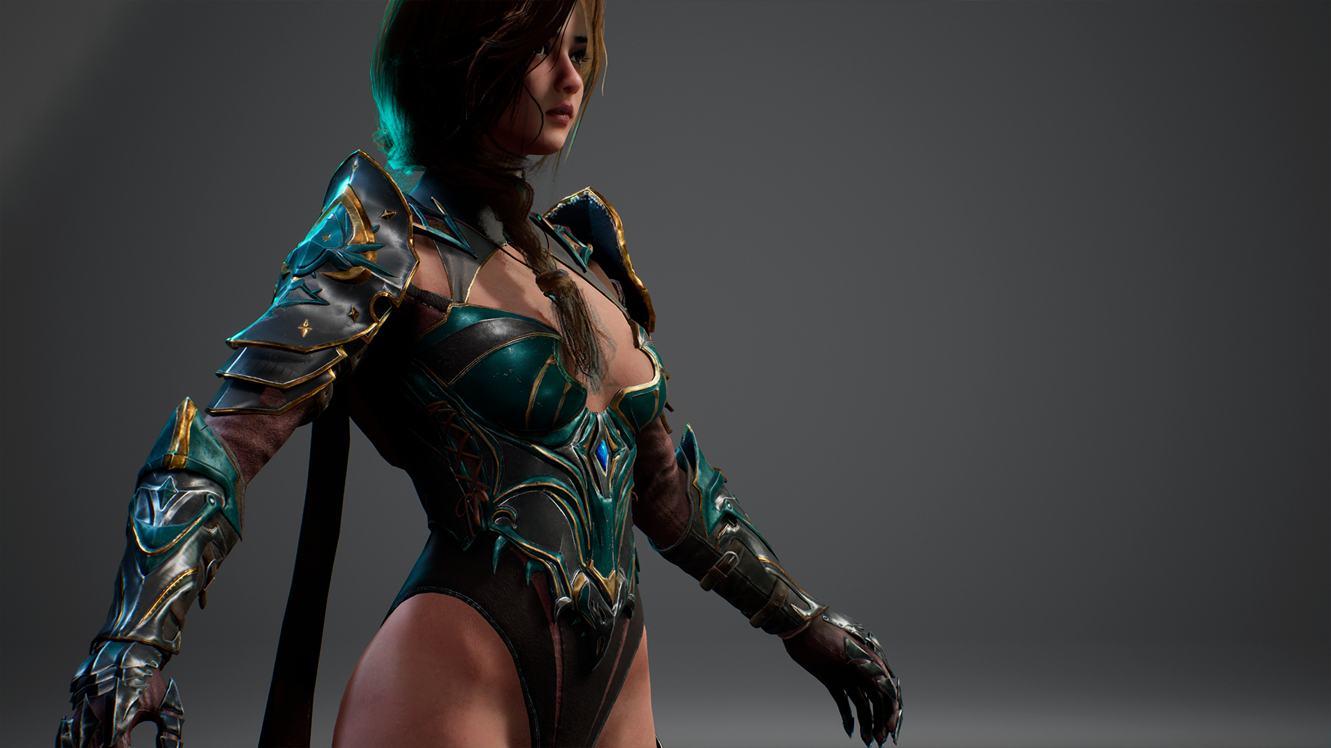 Assassin Girl 虚幻4 UE4 韩国 网游 女刺客 角色 动画插图3