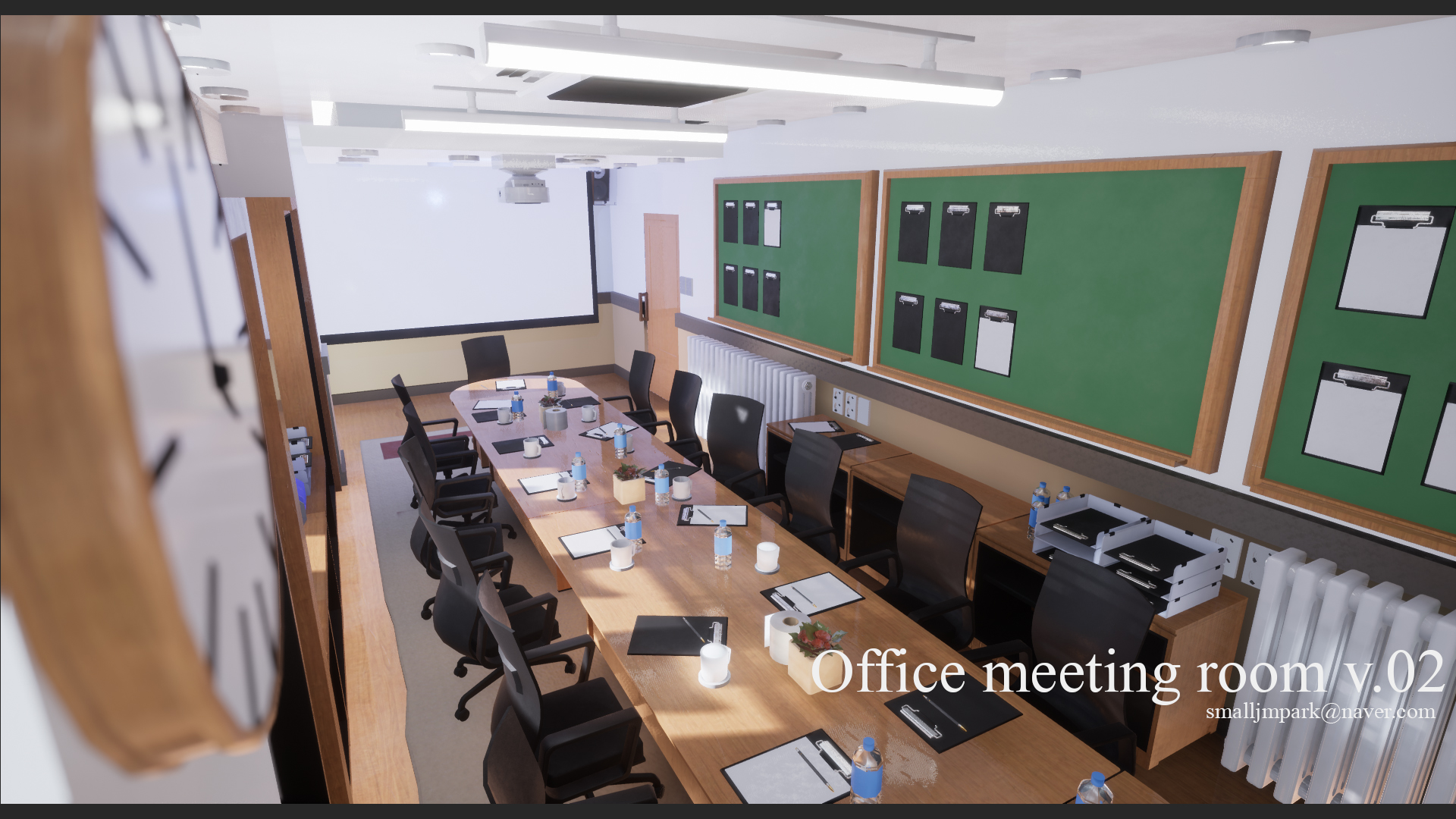 办公 会议室 室内 场景 虚幻4 UE4 Office Meeting Room v 02插图1