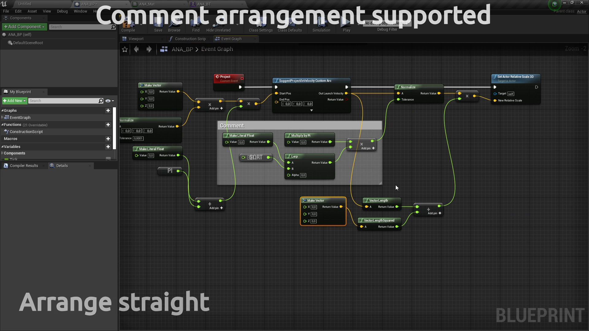 蓝图节点自动排列插件 虚幻4 ue4 Auto Node Arranger 425到426插图3