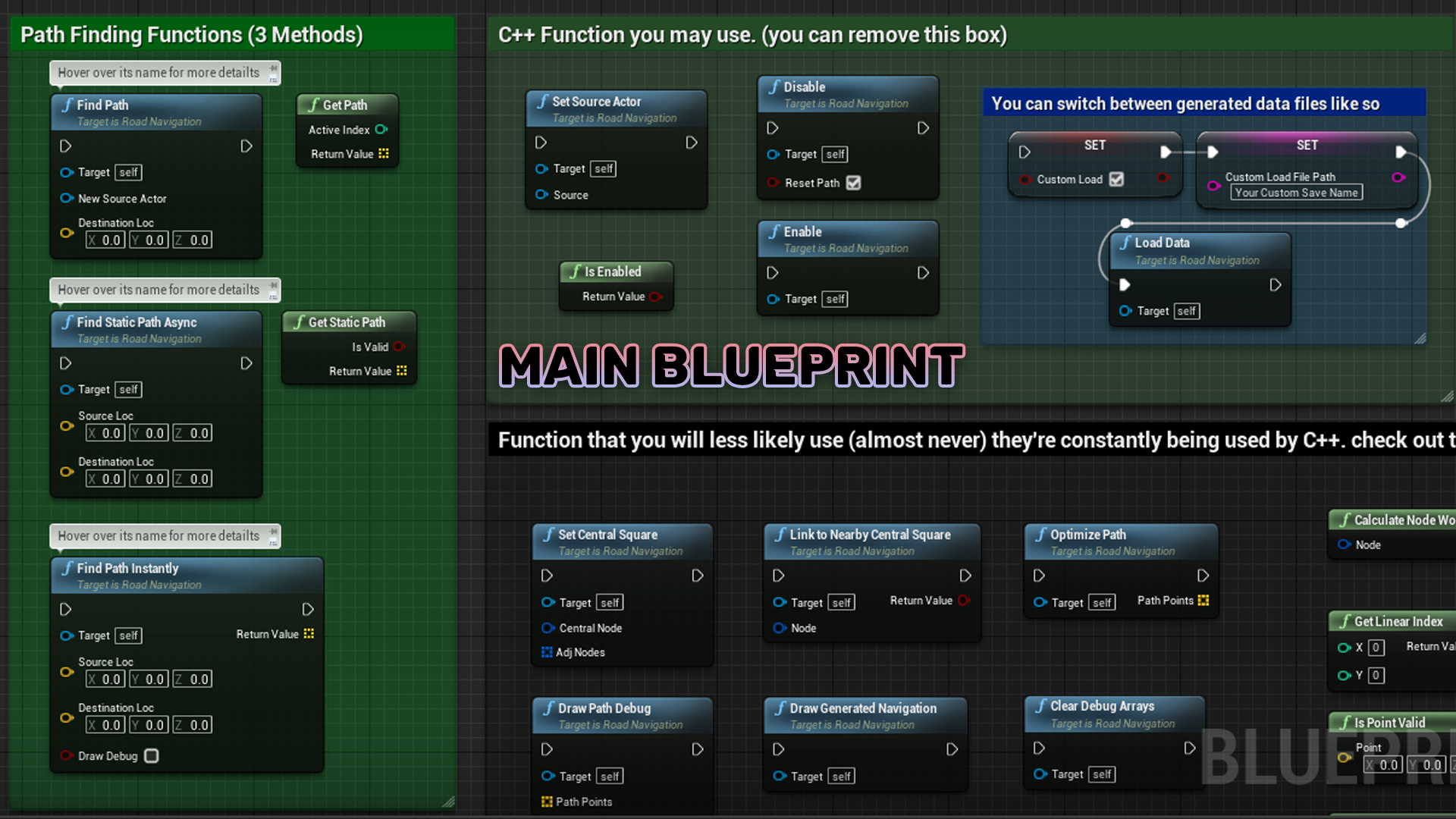 世界导航路径生成查找蓝图 虚幻4 ue4 Roadmap Navigation 426插图12