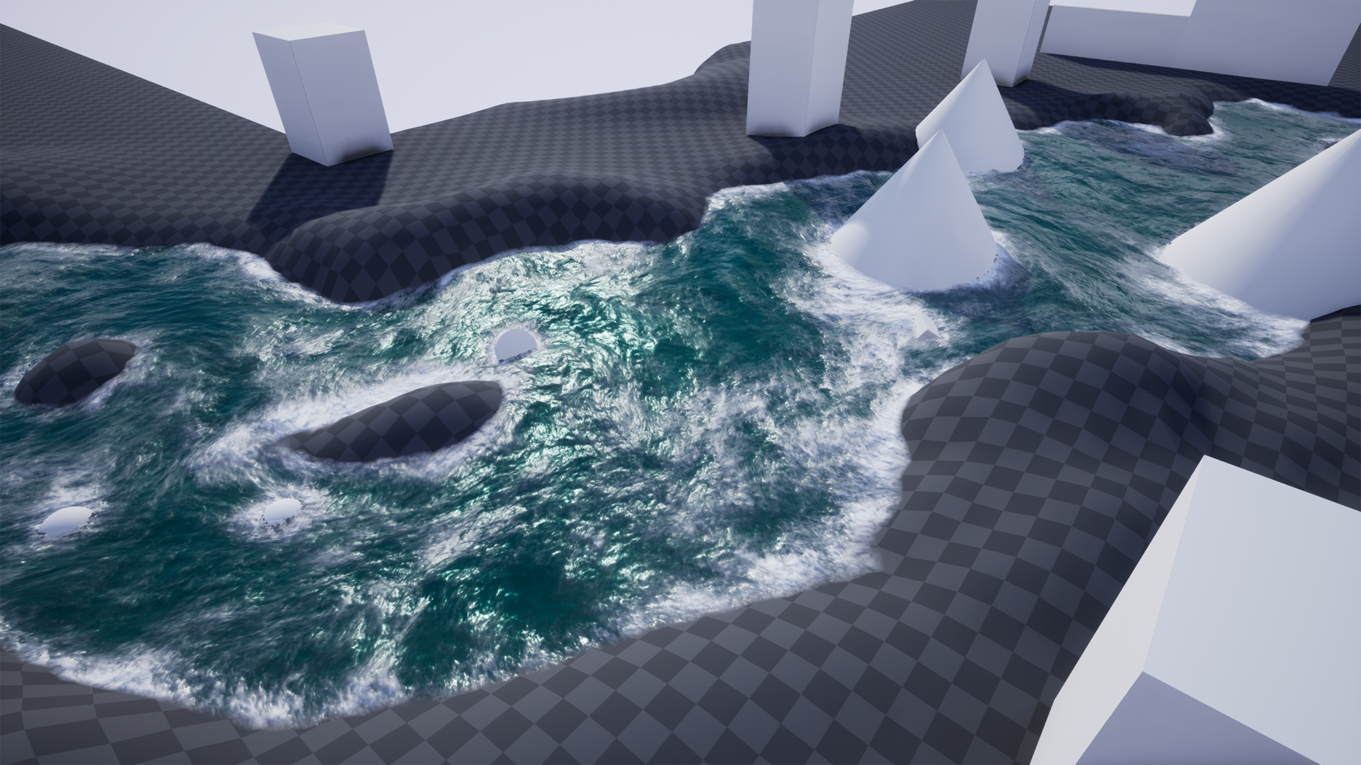 SHADERSOURCE - River Buoyancy Tool 虚幻4 UE4 样条线 物理 河流 小溪 编辑