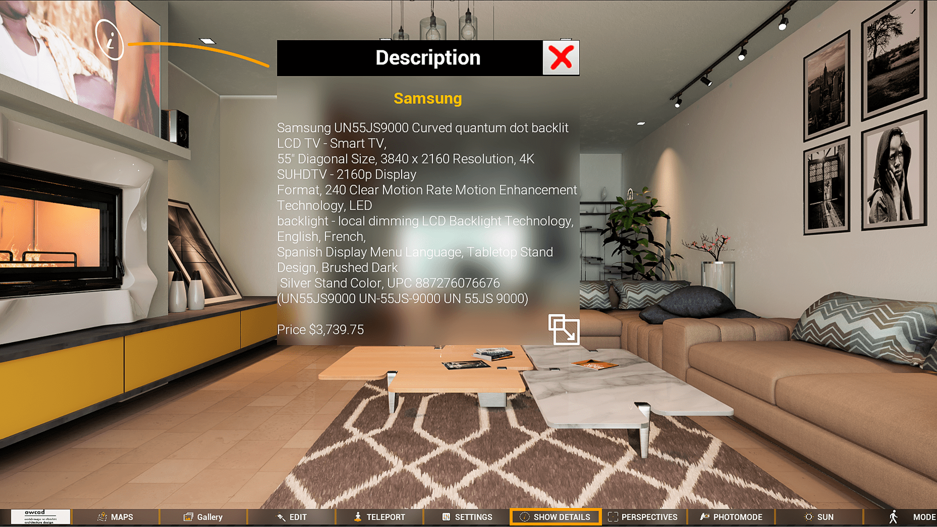 室内可视化定制建筑展示蓝图项目 虚幻4 ue4 ARCHIVISUALIZER 426