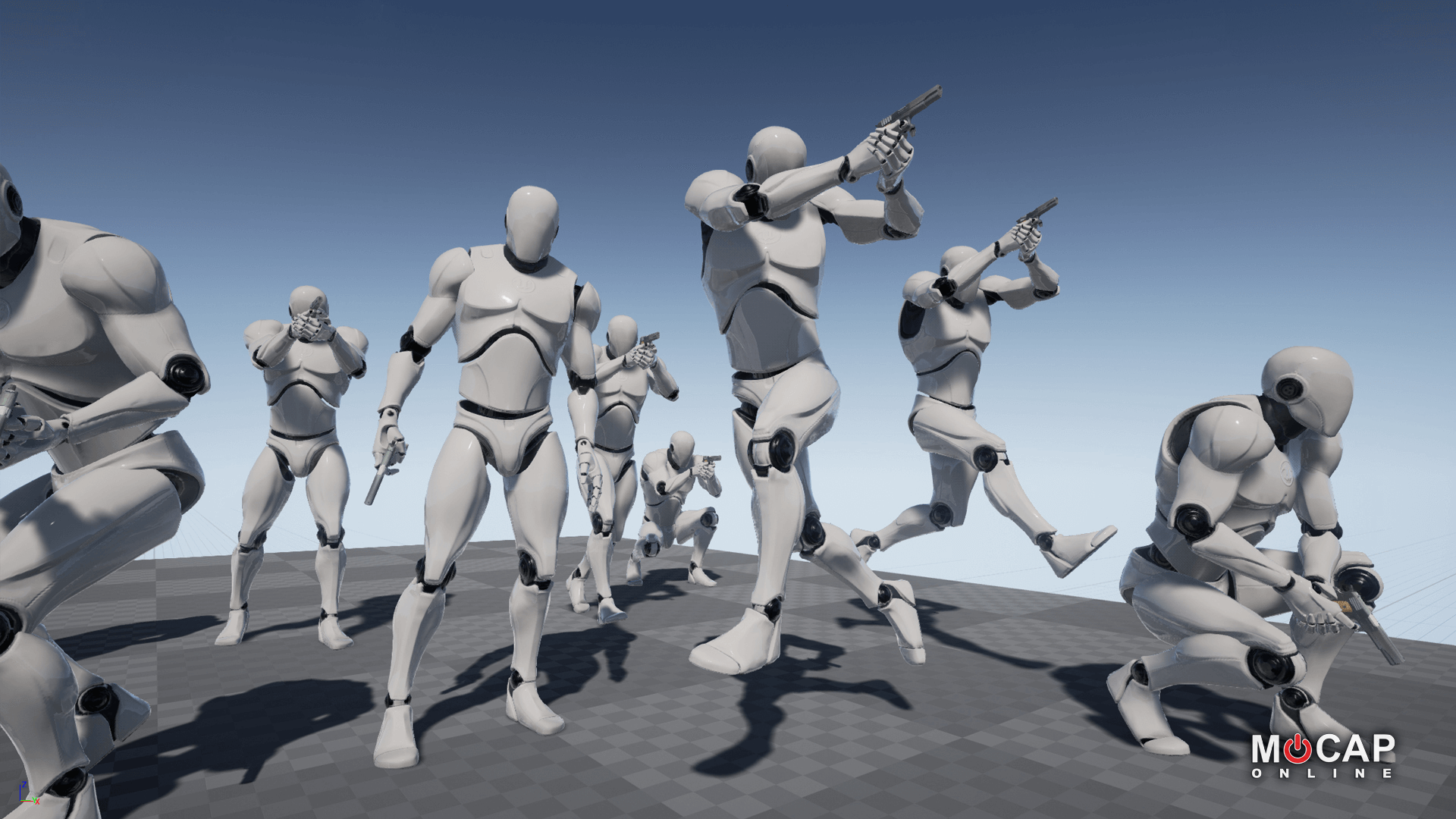 Pistol Pro - MoCap Pack 虚幻4 UE4 手枪 动作 动画 合集包