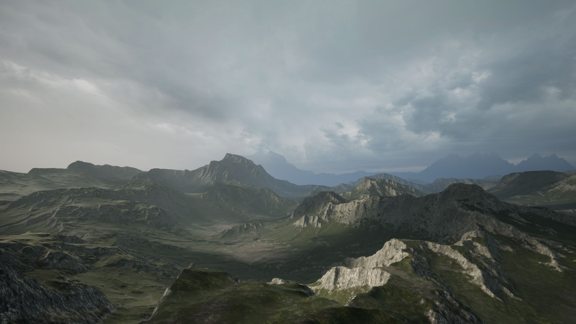 草原 山地 地形 场景 虚幻4 UE4 Elite Landscapes Rocky Meadows插图2