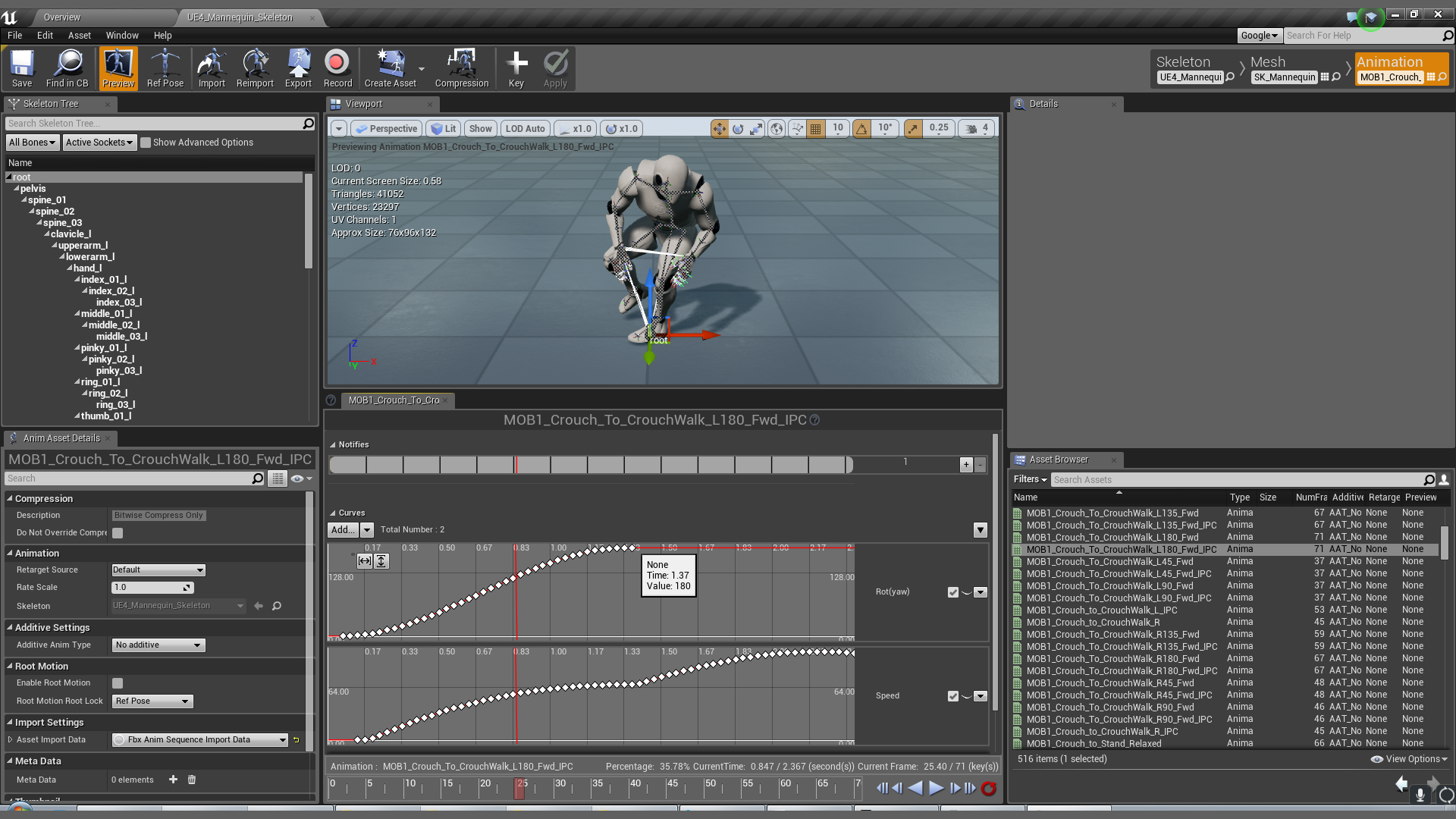 Mobility Pro  MoCap Pack 虚幻4 UE4 移动 跑步 动画 重定向插图2