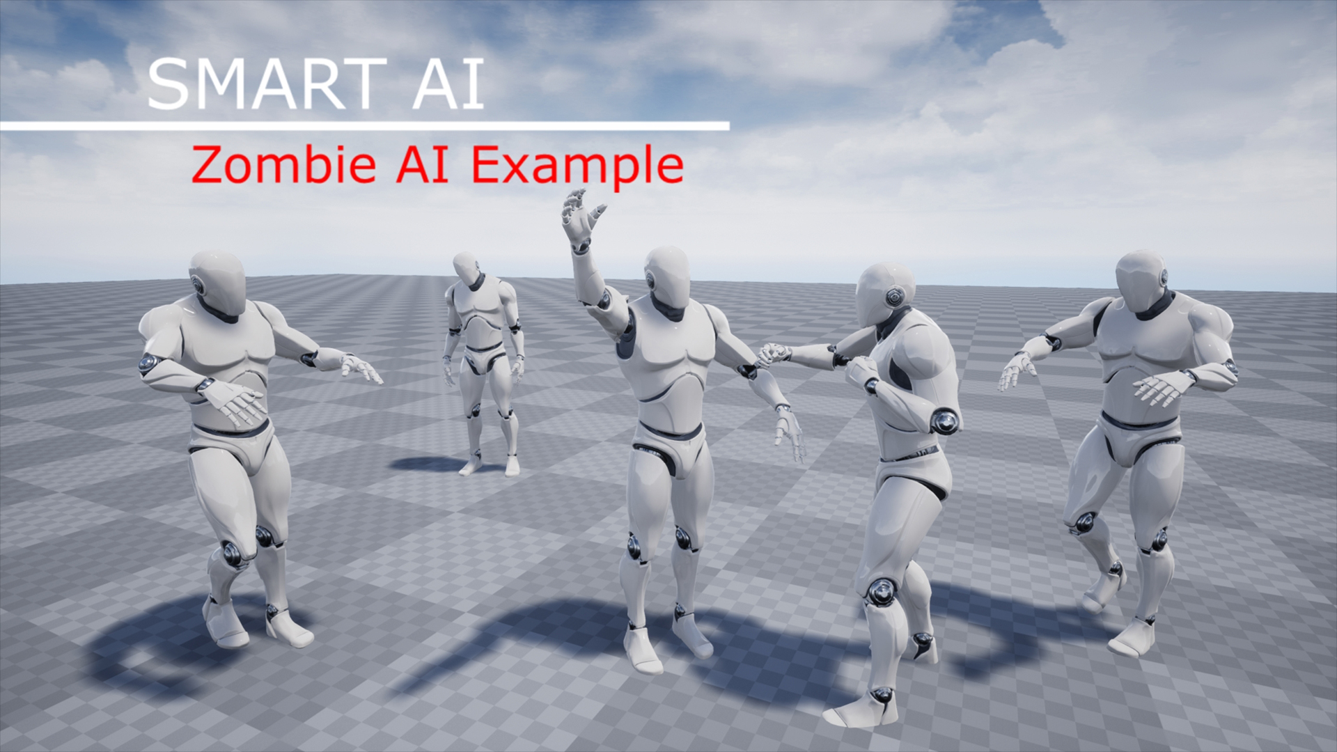 人工智能僵尸NPC监控动物行为蓝图  虚幻4 UE4 Smart AI 425到427插图1