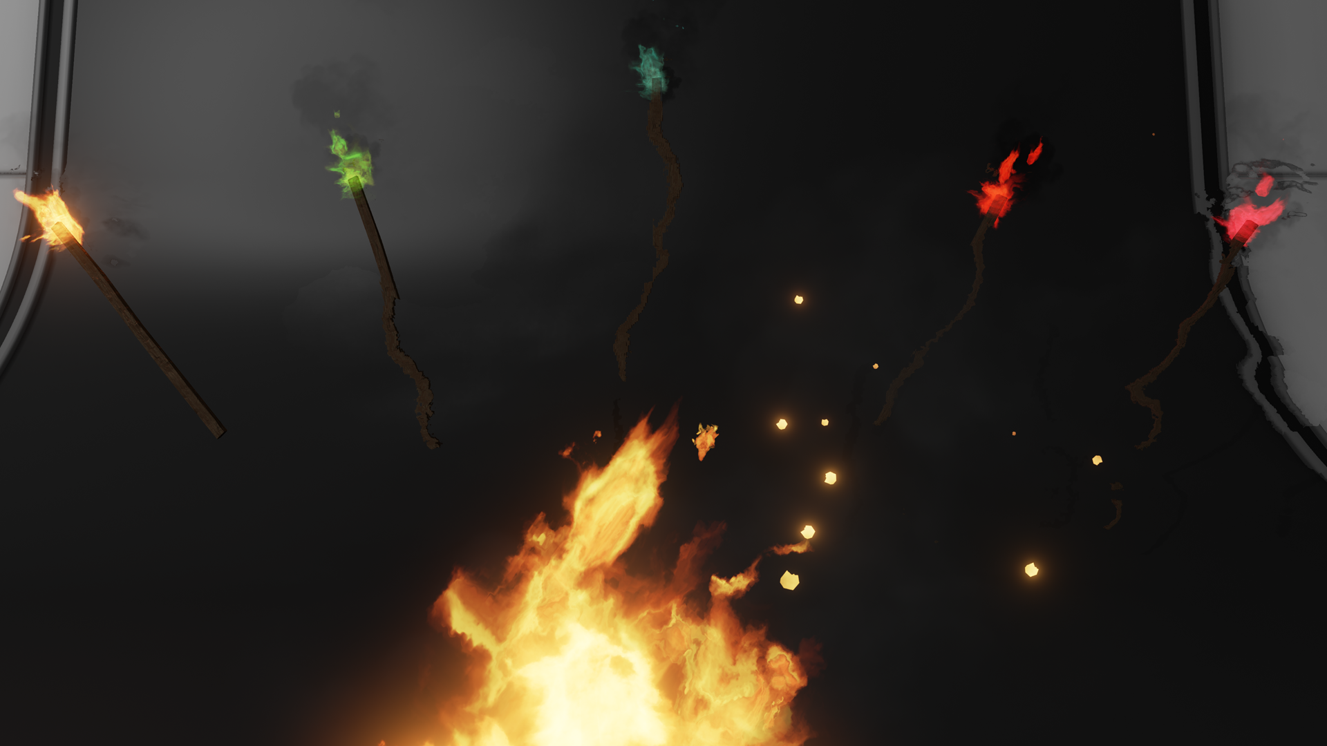 VFX Fire Pack 虚幻4 UE4 火势蔓延 管道起火 火把 特效 粒子插图3