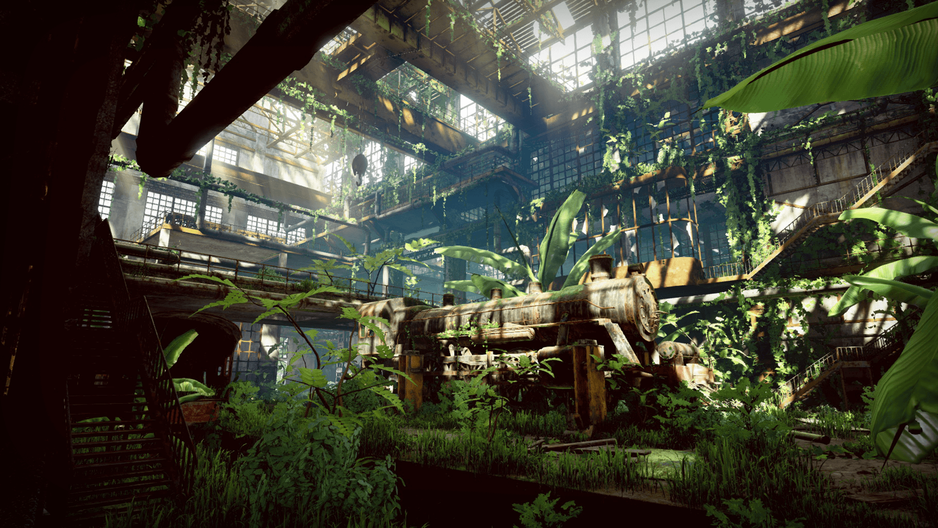 Old Train Factory 虚幻4 UE4 遗弃 工厂 废墟 场景