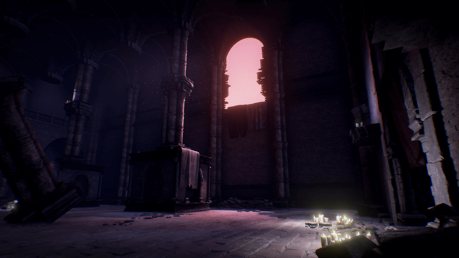 黑暗 遗迹 神殿 场景 虚幻4 UE4 Catacombs