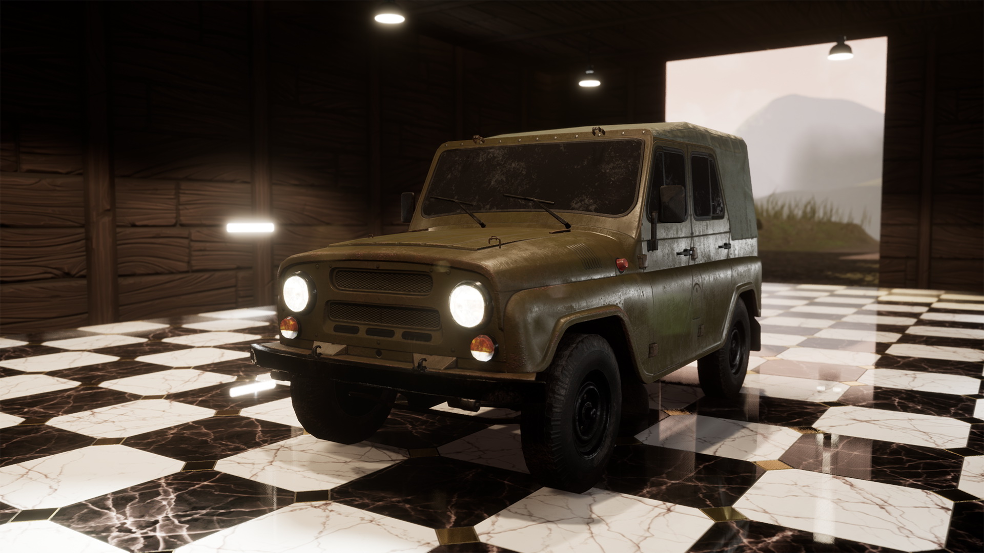 军事 越野车 驾驶 蓝图 虚幻4 UE4 Off Road Military Vehicle