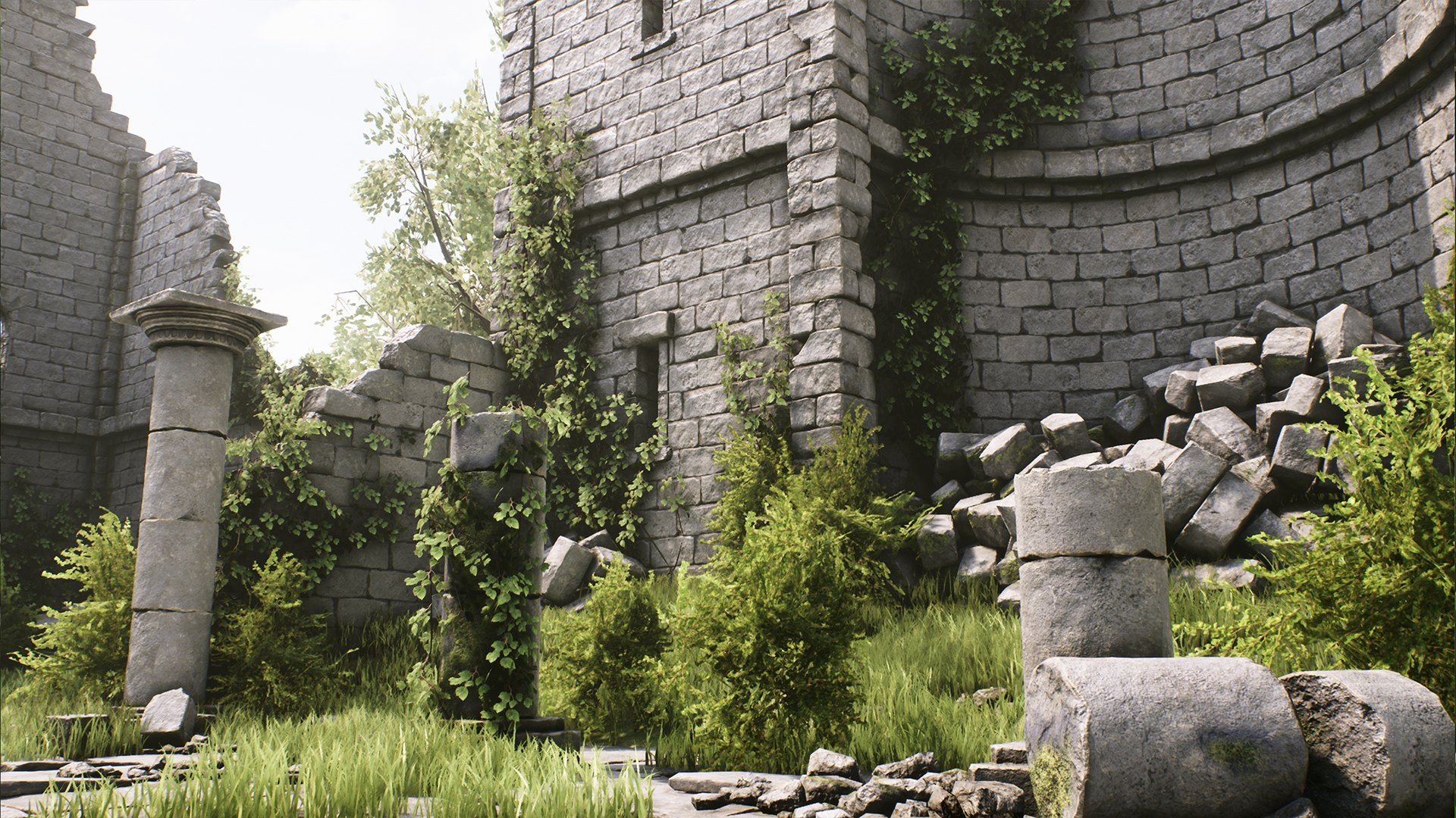 高质量 遗迹 废墟 石柱 残骸 环境 虚幻4 ue4 Ancient Ruins Pack插图3