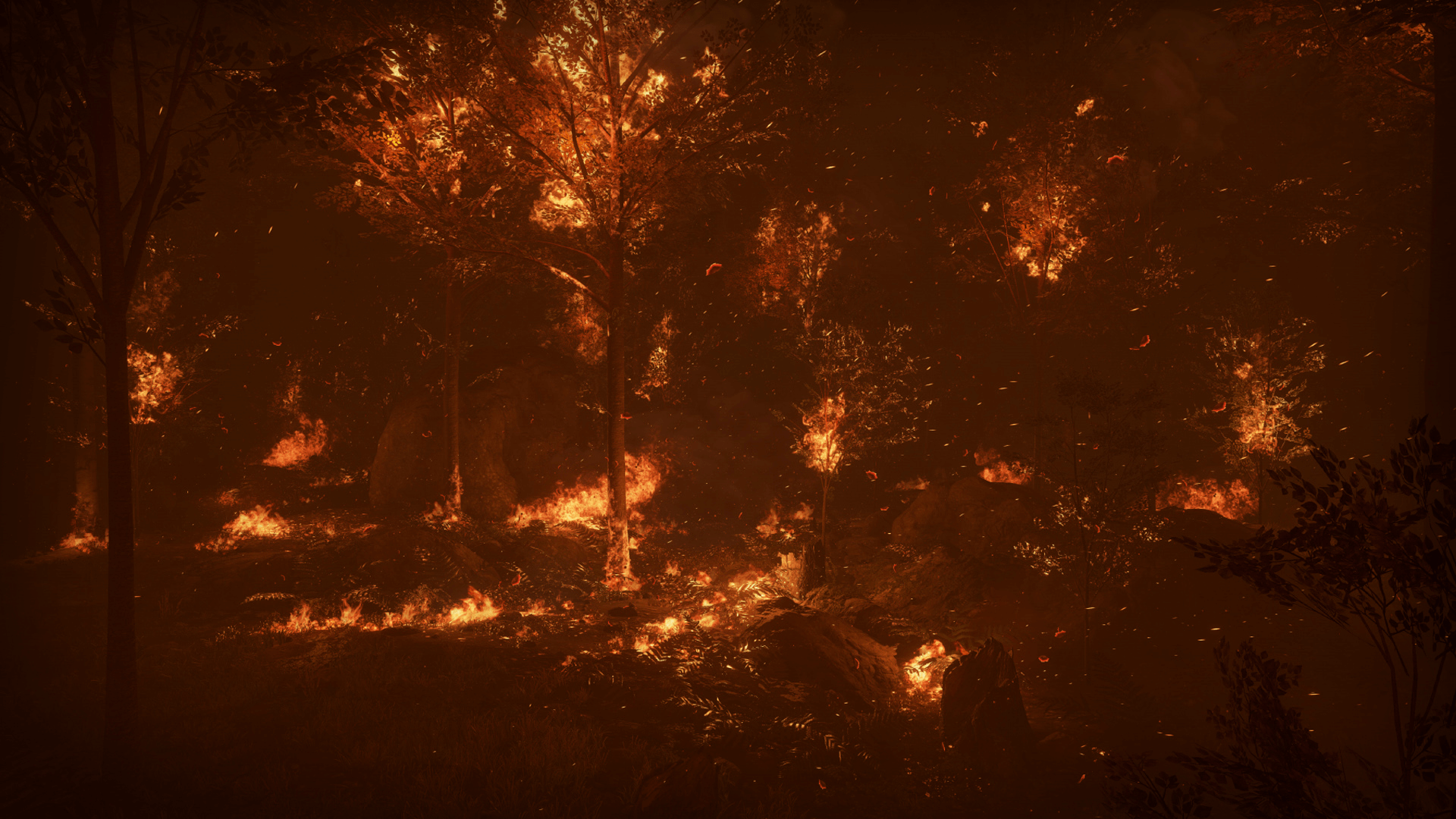 Forest Fire 虚幻4 UE4 森林 大火 蔓延 蓝图插图1