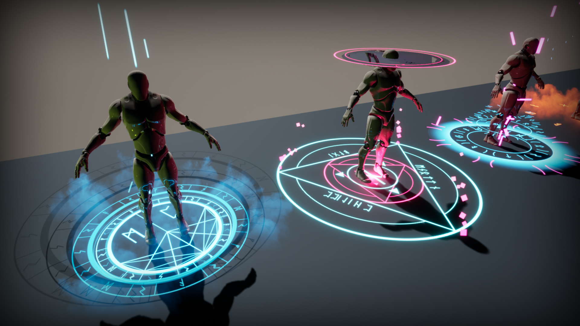 传送阵 魔法印记 特效 虚幻4 UE4 Magic Sigil VFX Material Pack插图1