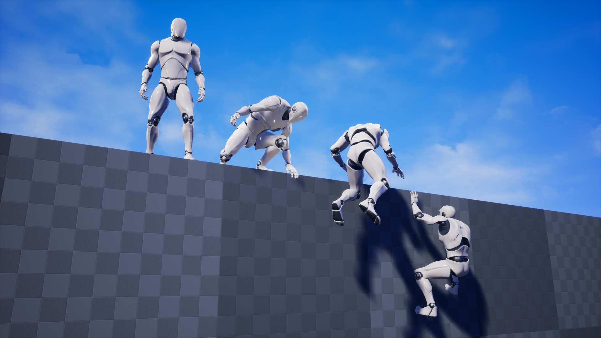 攀岩爬山八向跳跃动画重定向 虚幻4 ue4 Climbing Animation Set插图2