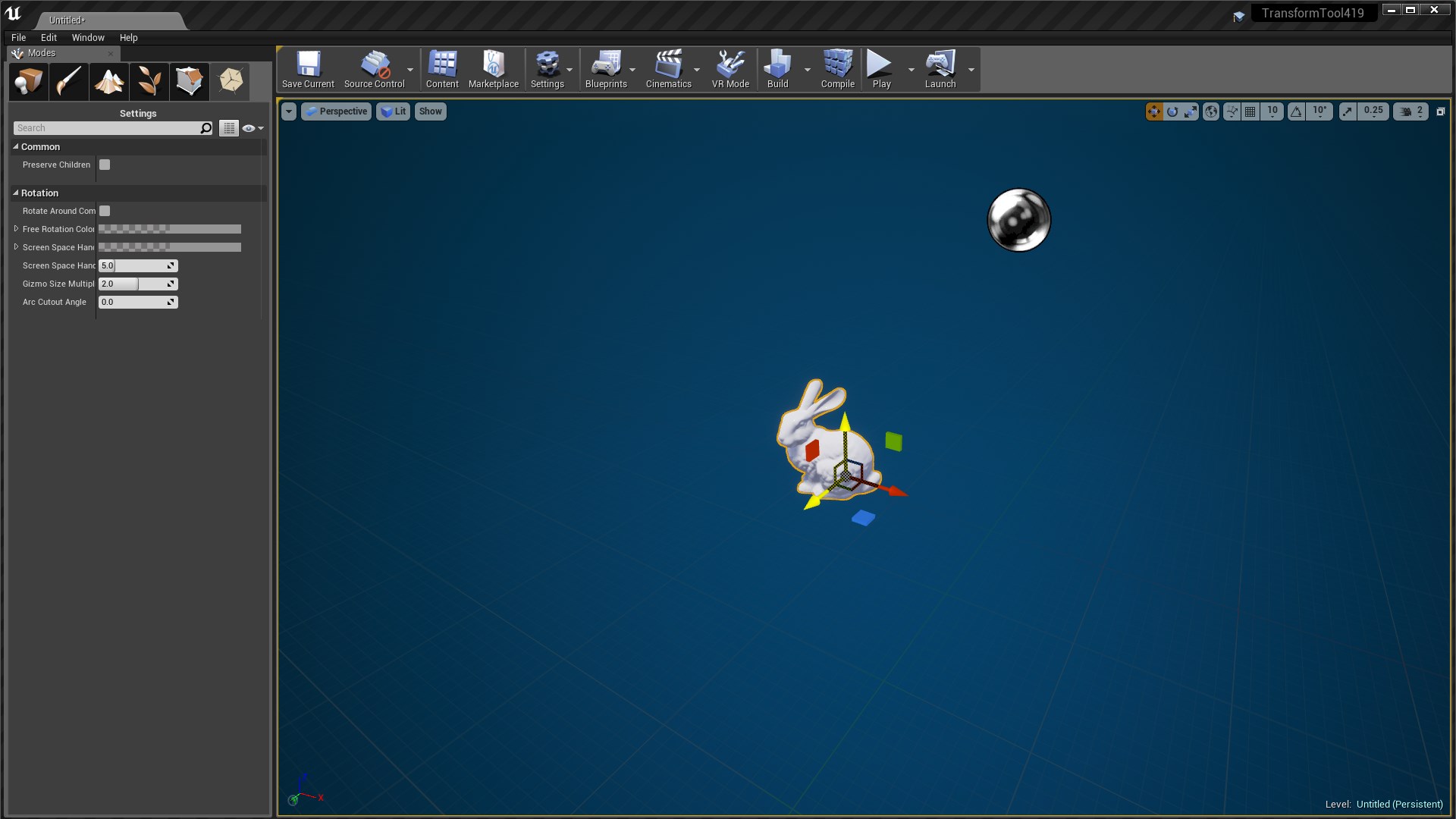 物体模型变换插件 虚幻4 ue4 Transform Tool Plugin 424到426插图2