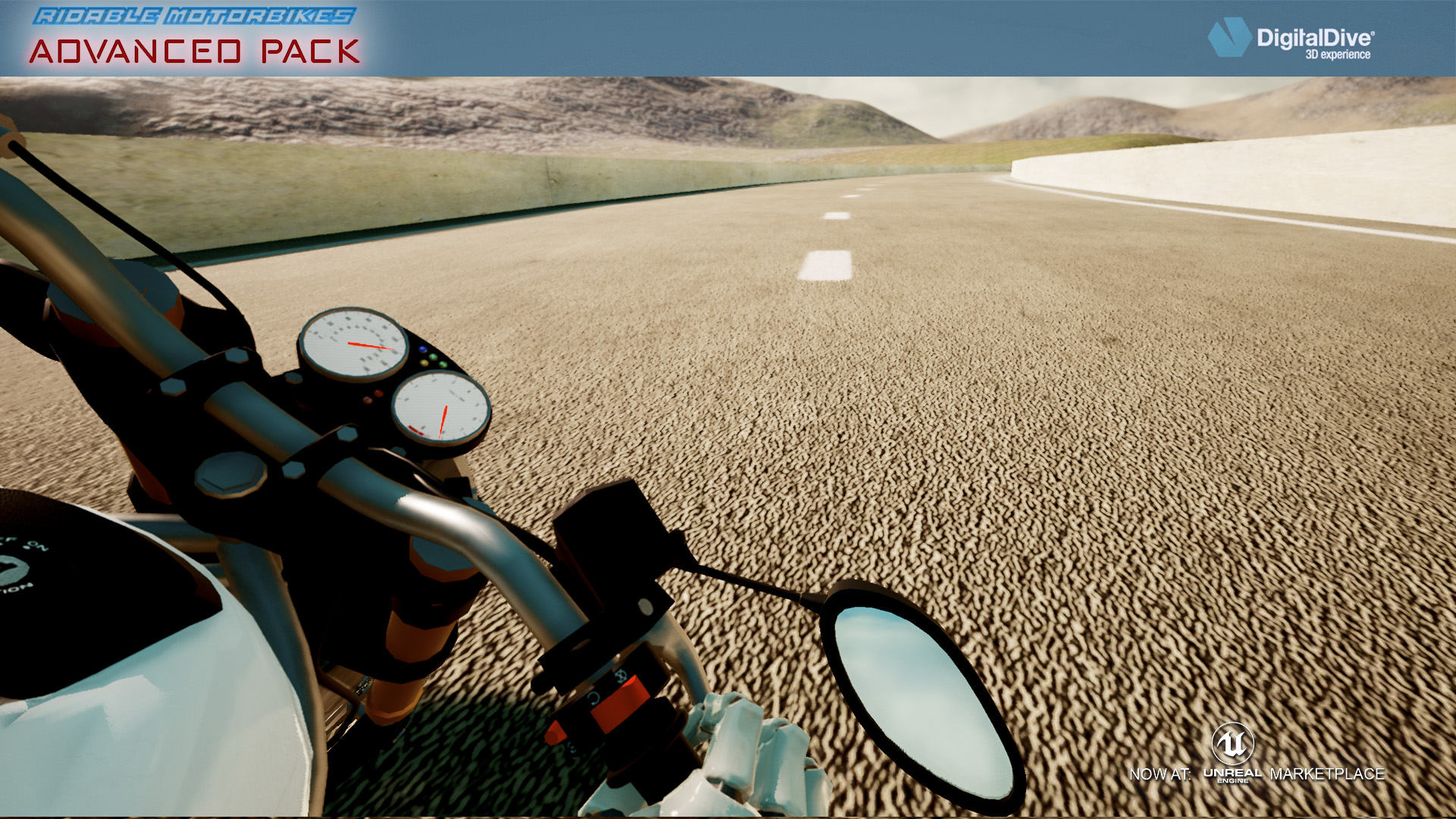 可驾驶摩托车赛车损伤蓝图 虚幻4 ue4 Ridable MotorBikes Multiplayer Advanced Pack 427插图5