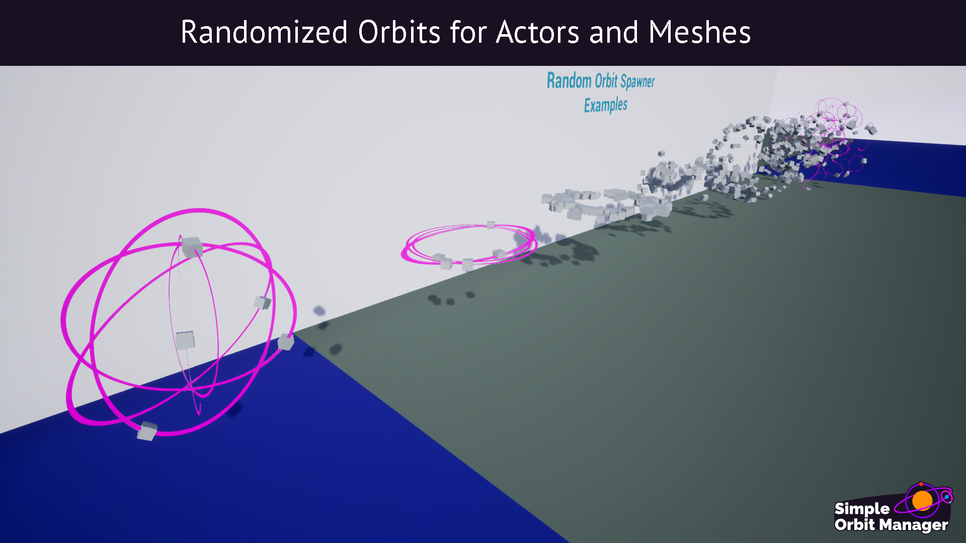 行星 银河 轨道 公转 蓝图 虚幻4 UE4 Simple Orbit Manager插图2