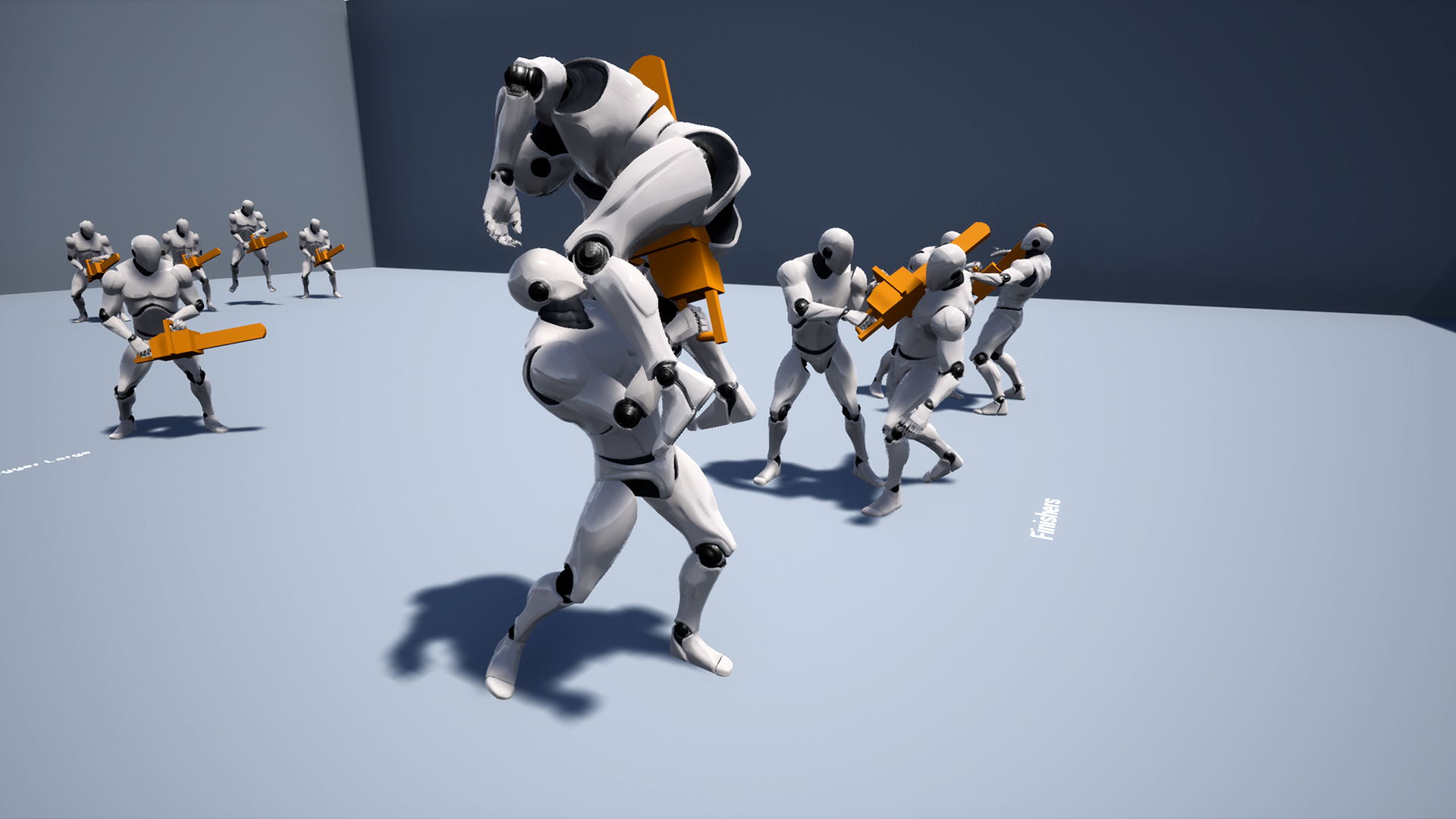 电锯链锯杀人魔攻击移动动画重定向 虚幻4 ue4 Chainsaw Attacks插图3