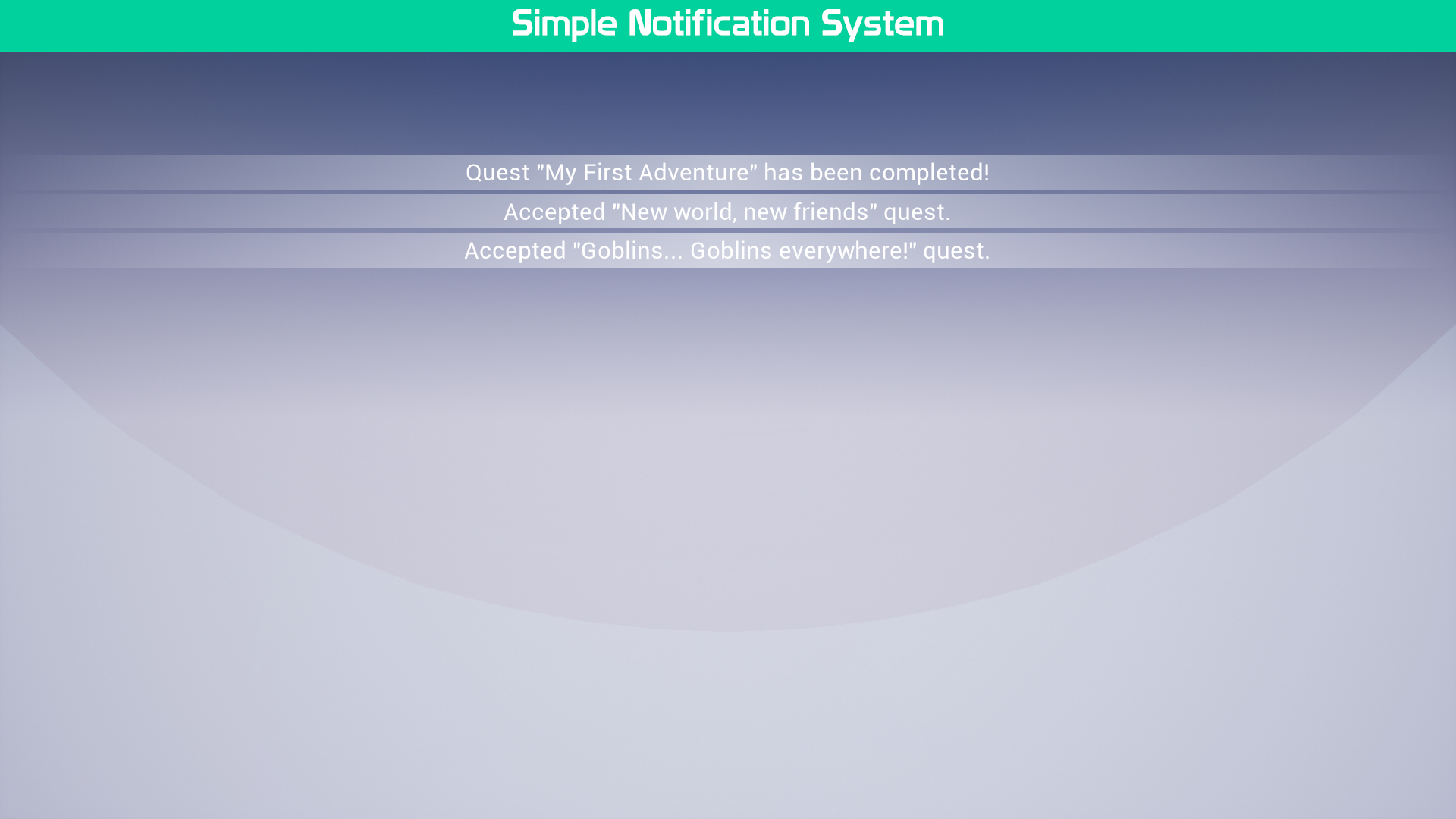 简易 通知通告 蓝图 模板 虚幻4 ue4 Simple Notification System插图1