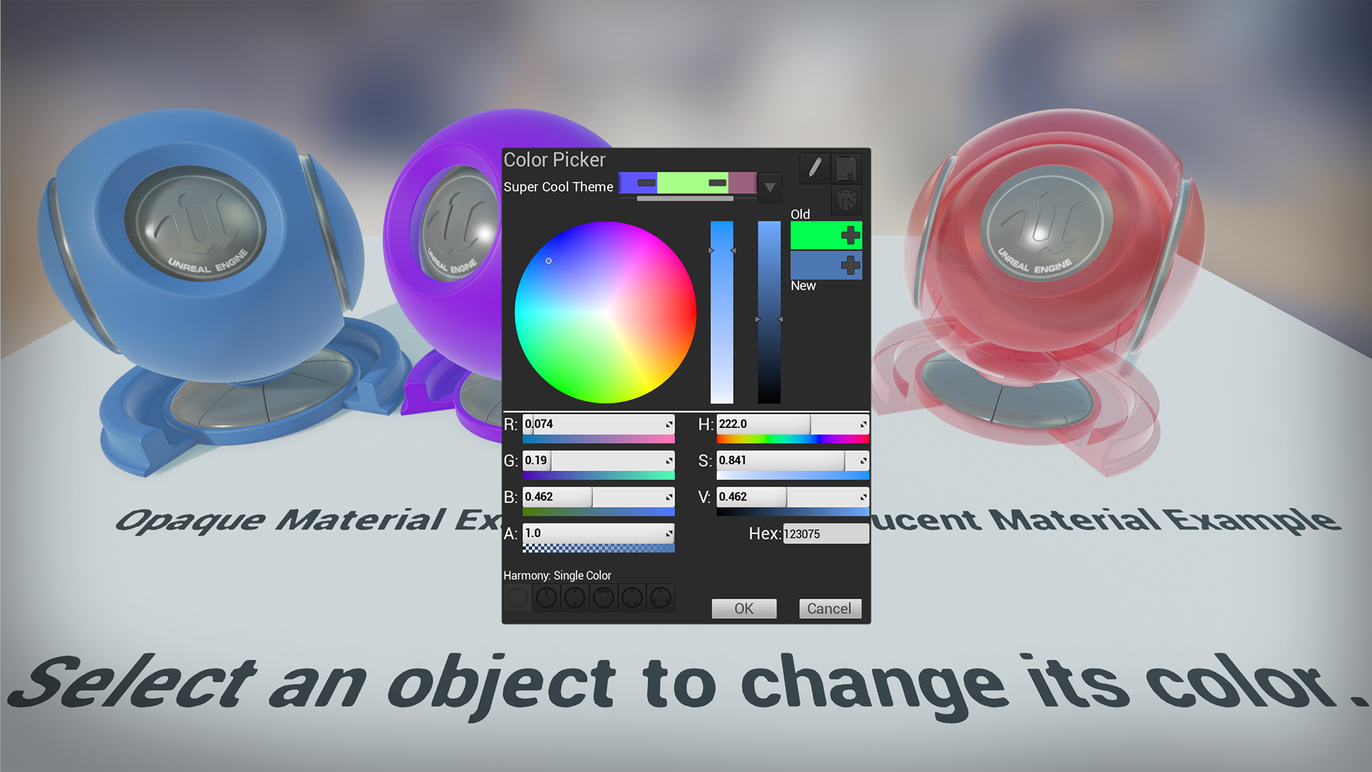 用户 节目 取色器 UI 虚幻4 UE4 Simple Color Picker UMGColorPicker插图2