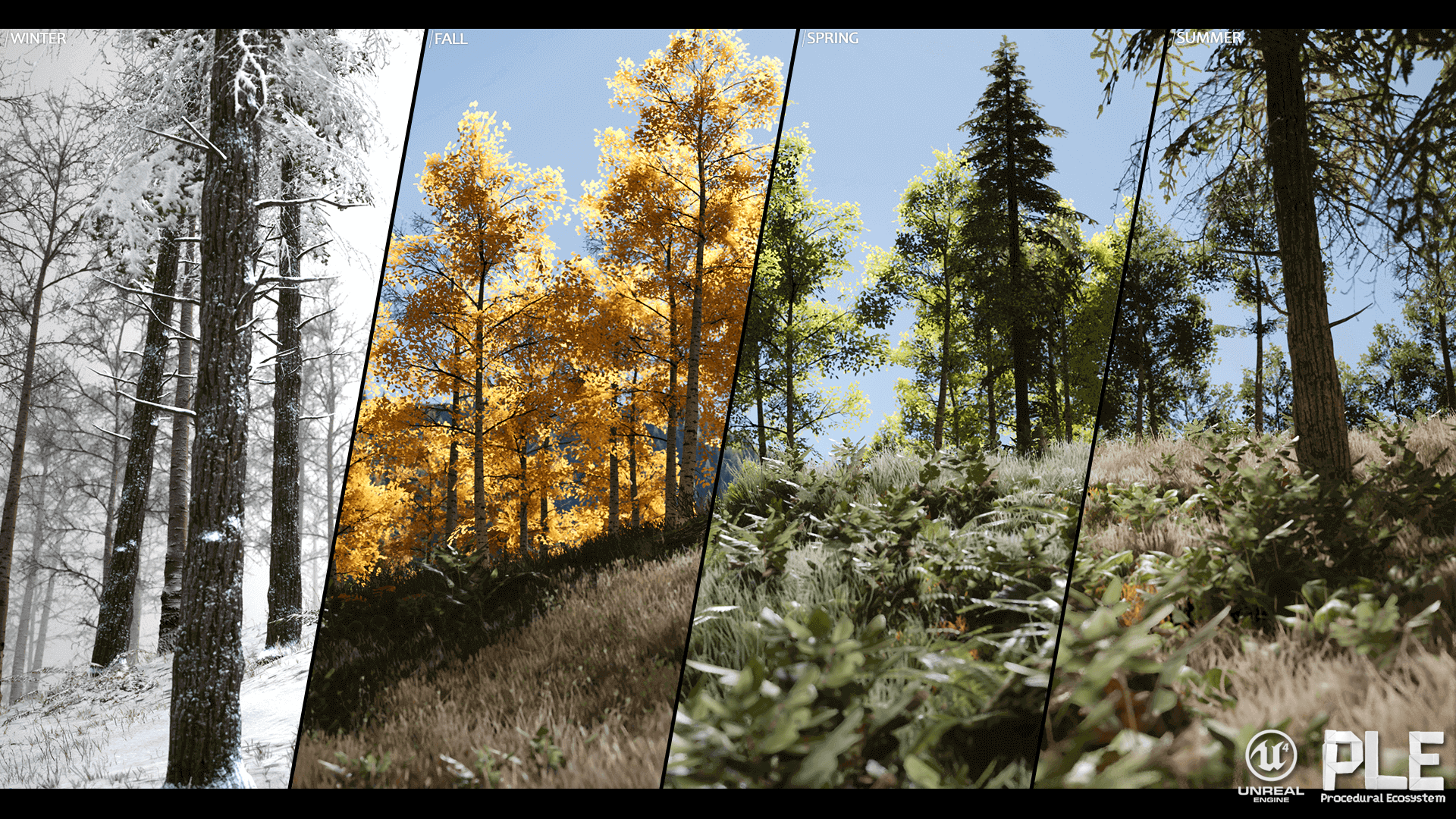 Procedural Landscape Ecosystem 虚幻4 UE4 程序化 四季 地形
