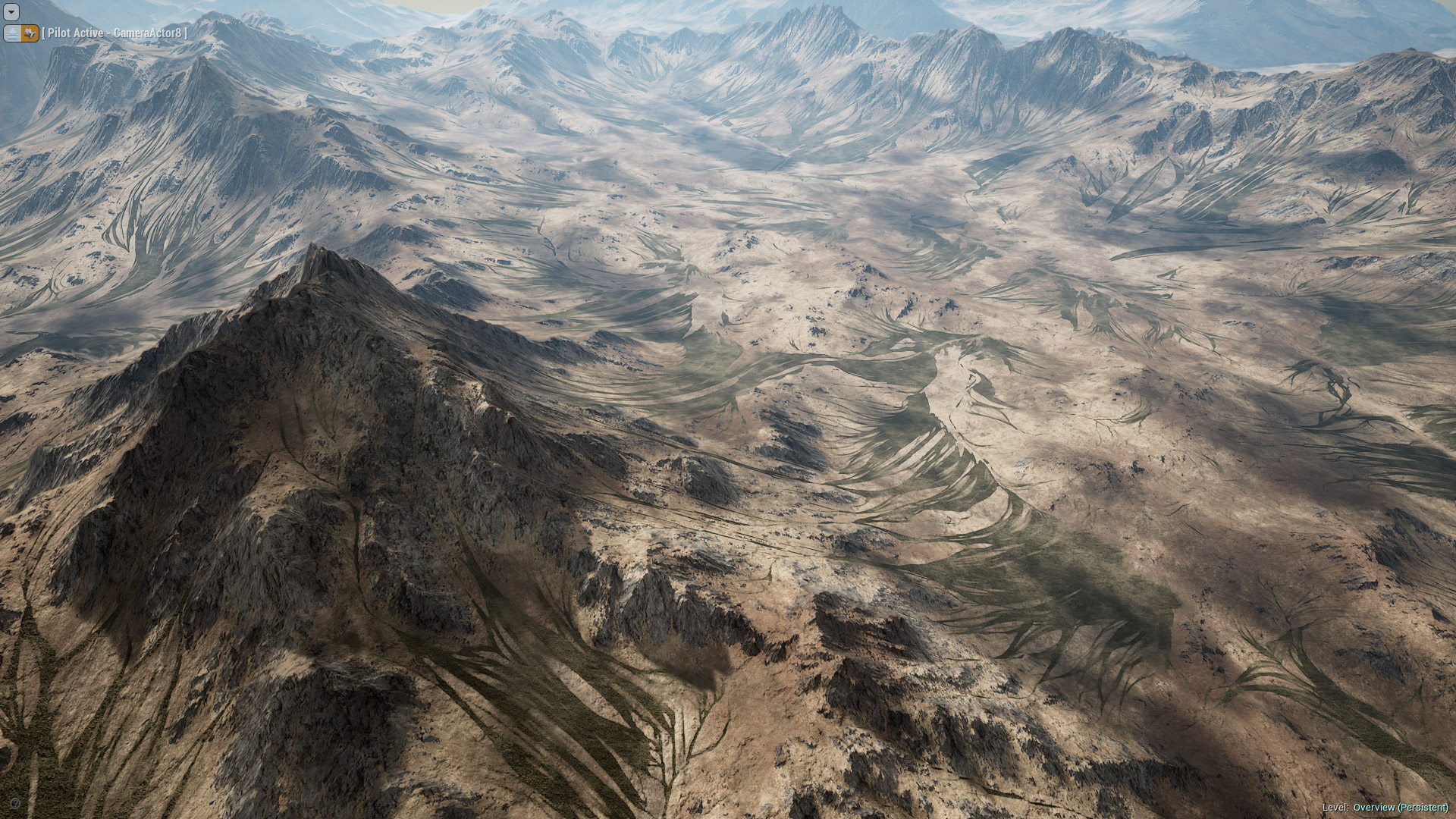 荒原 山脉 干旱 地形 场景 虚幻4 UE4 Arid Mountains Landscape插图3