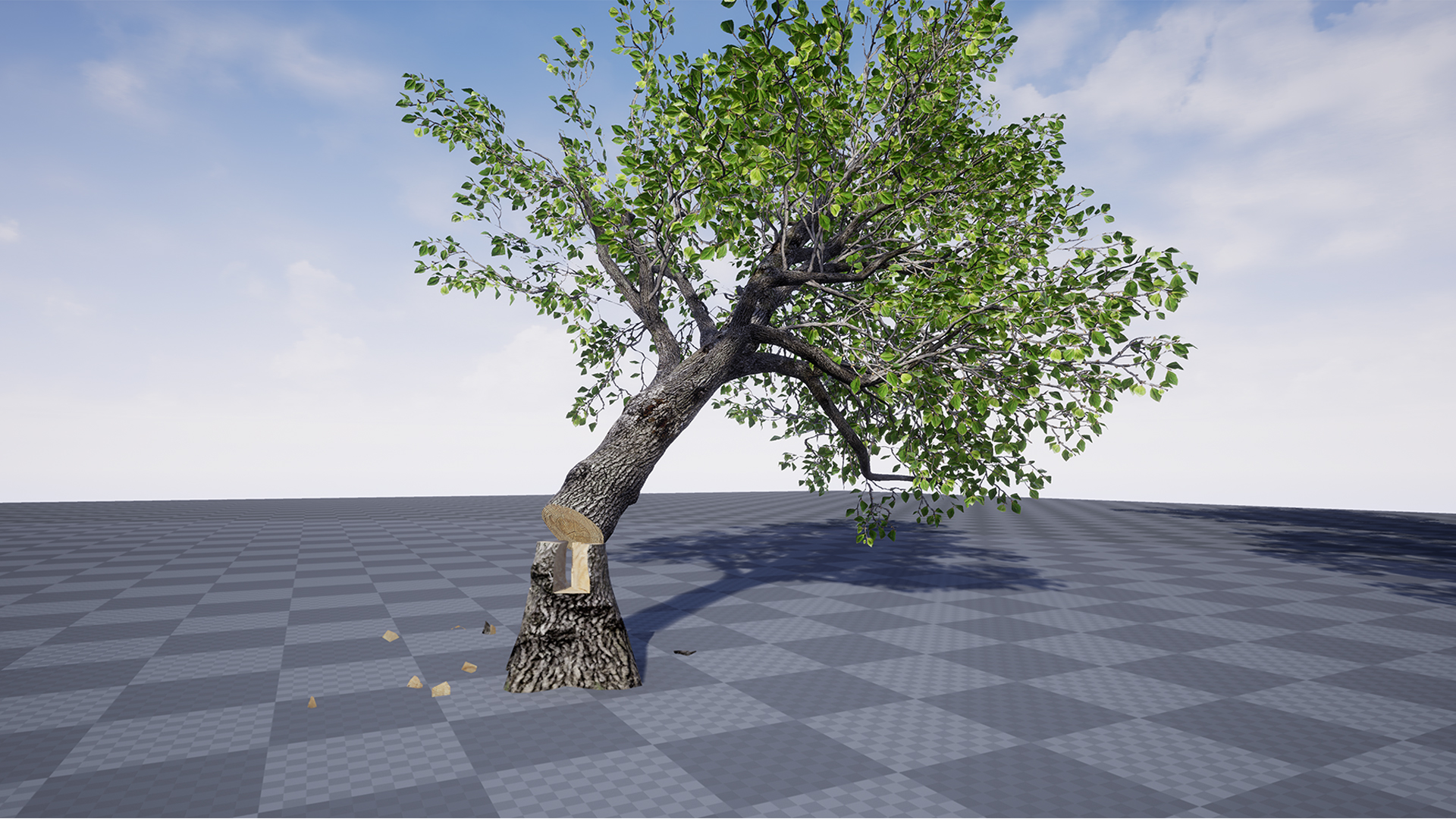 可切割交互物理模拟树木蓝图 虚幻4 ue4 Choppable and Interactive Trees 426插图3