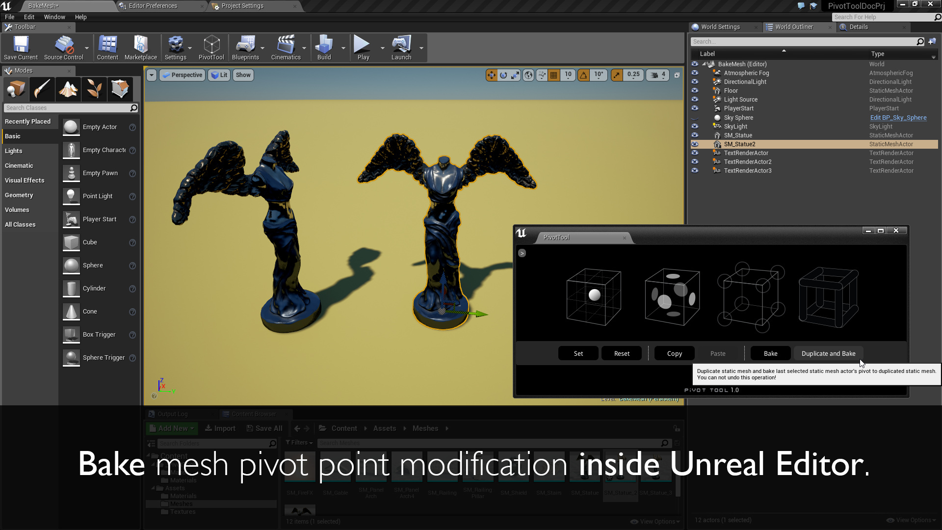 轴点 中心 位置 插件 蓝图 虚幻4 UE4 Pivot Tool 418到425插图1