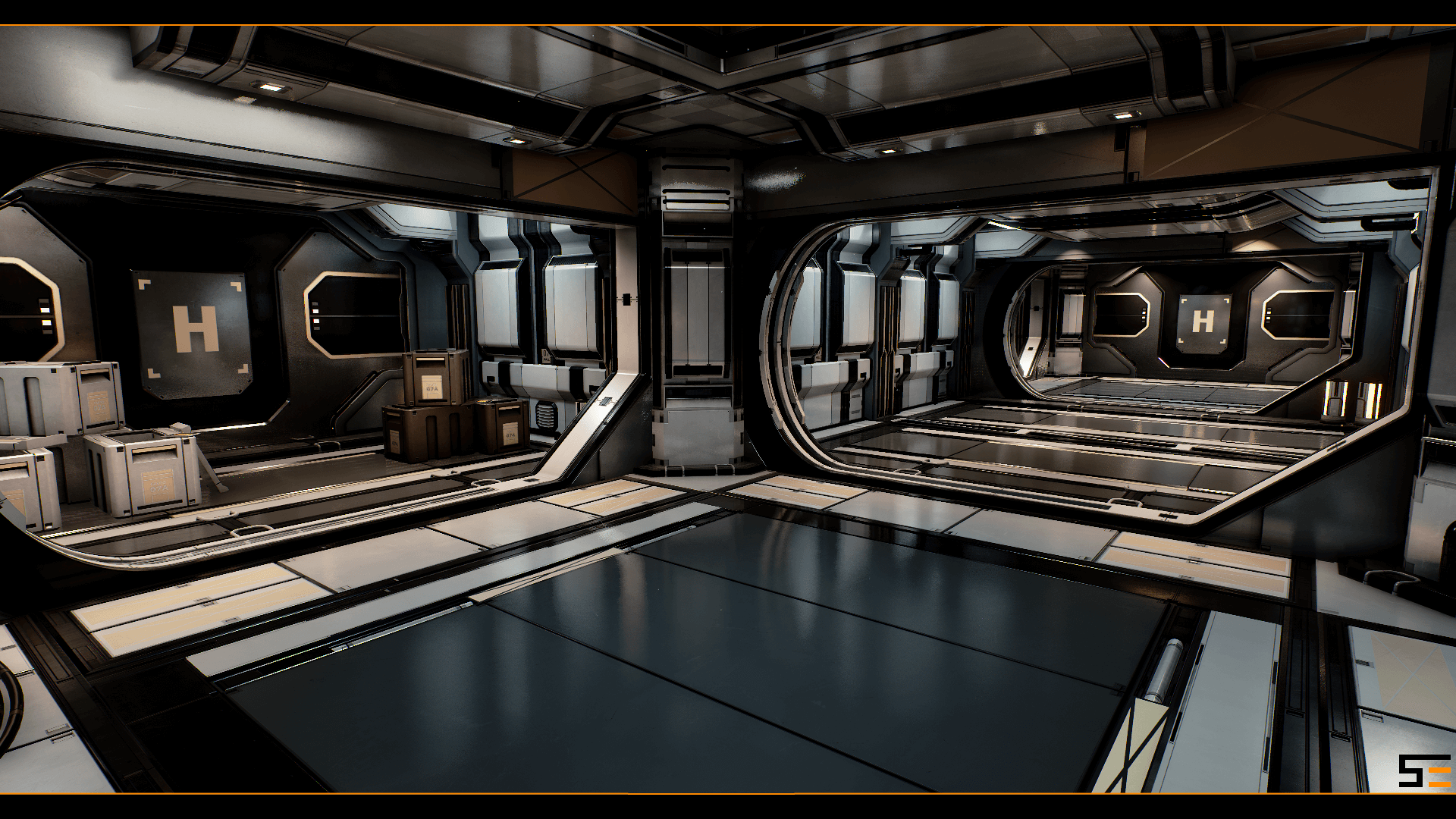 模块化 科幻 走廊 过道 环境 虚幻4 UE4 Modular SciFi Hallways插图3