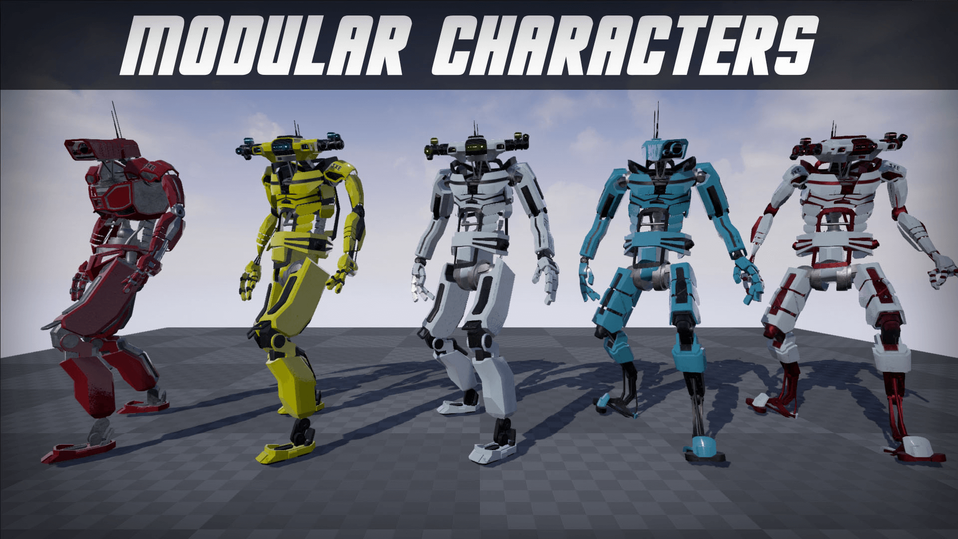 随机 角色 生成器 蓝图 虚幻4 UE4 modular characters blueprint