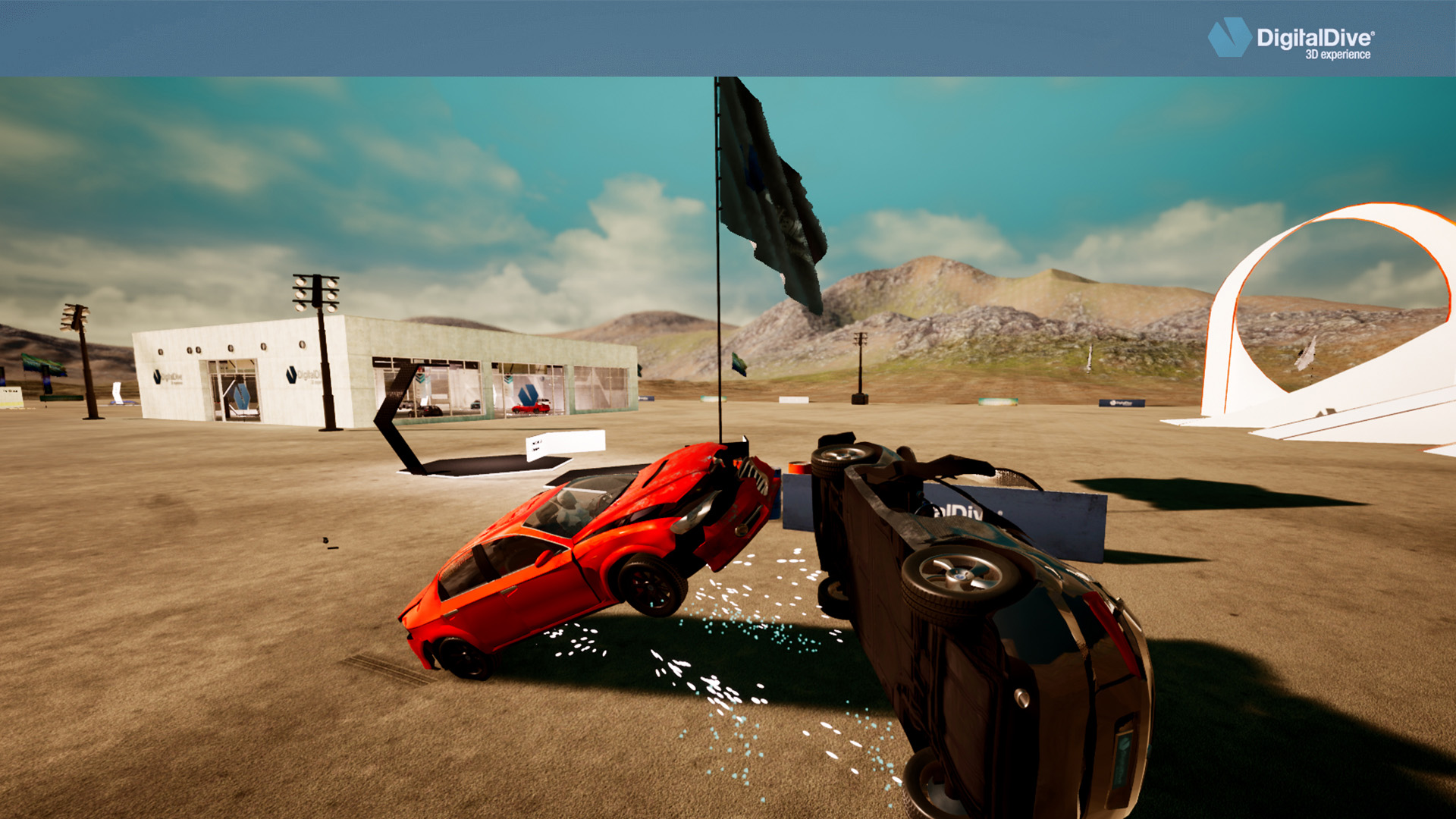 可驾驶车辆损伤游戏蓝图 虚幻4 ue4 Drivable Cars Advanced Multiplayer Pack with damage 426插图2