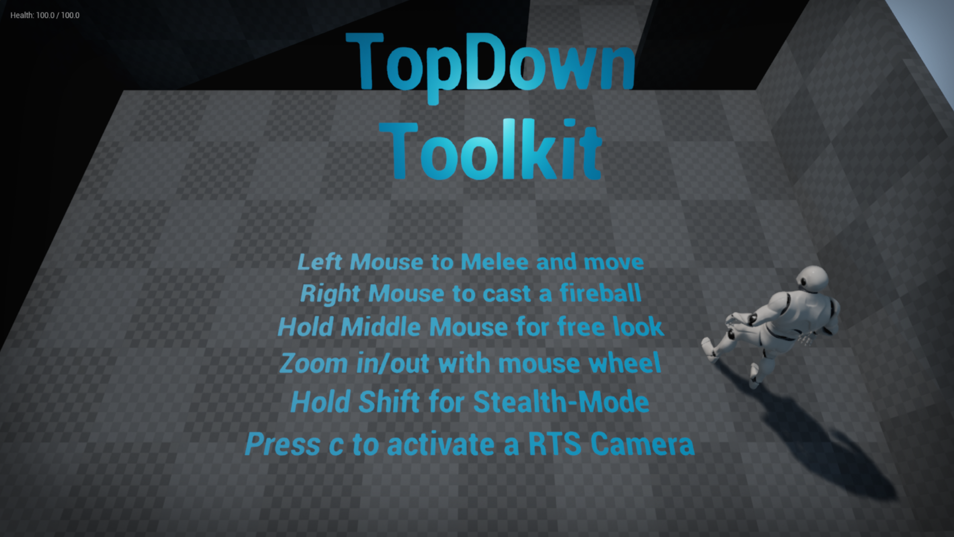 上帝视角 即时战略 RTS 工具 蓝图 虚幻4 ue4 TopDown Toolkit