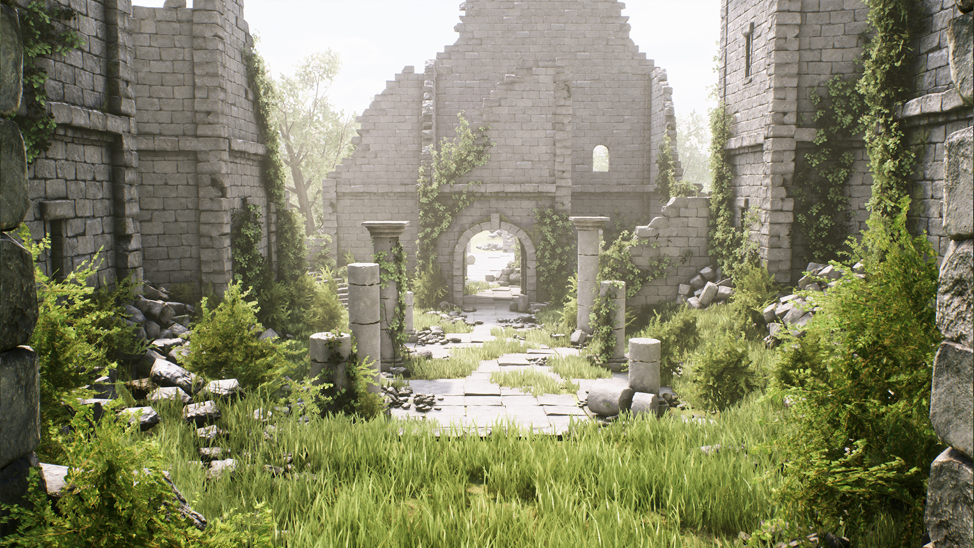 高质量 遗迹 废墟 石柱 残骸 环境 虚幻4 ue4 Ancient Ruins Pack插图2