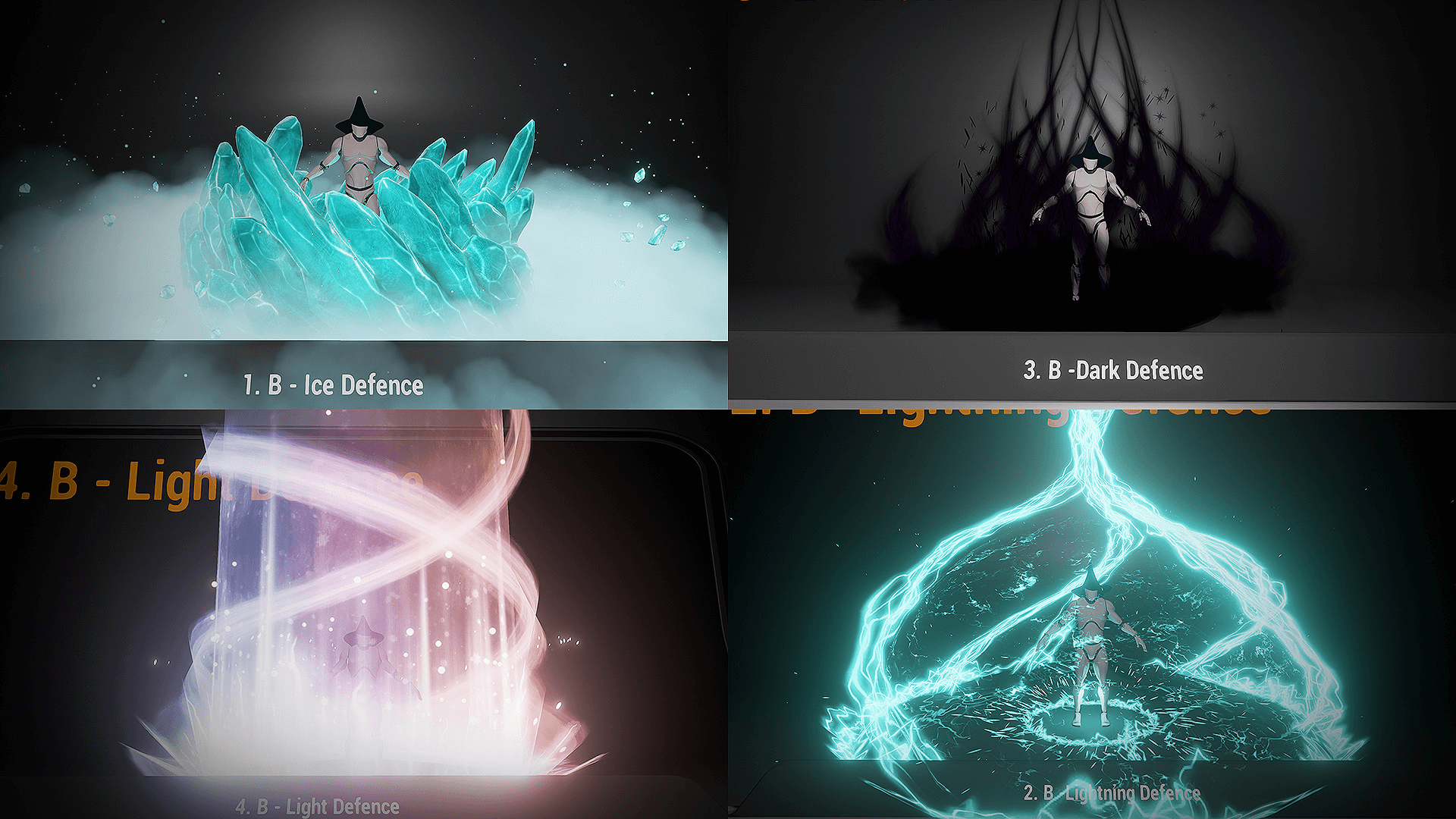 元素 魔法 粒子 特效 虚幻4 UE4 Luos s Four More Elements插图1