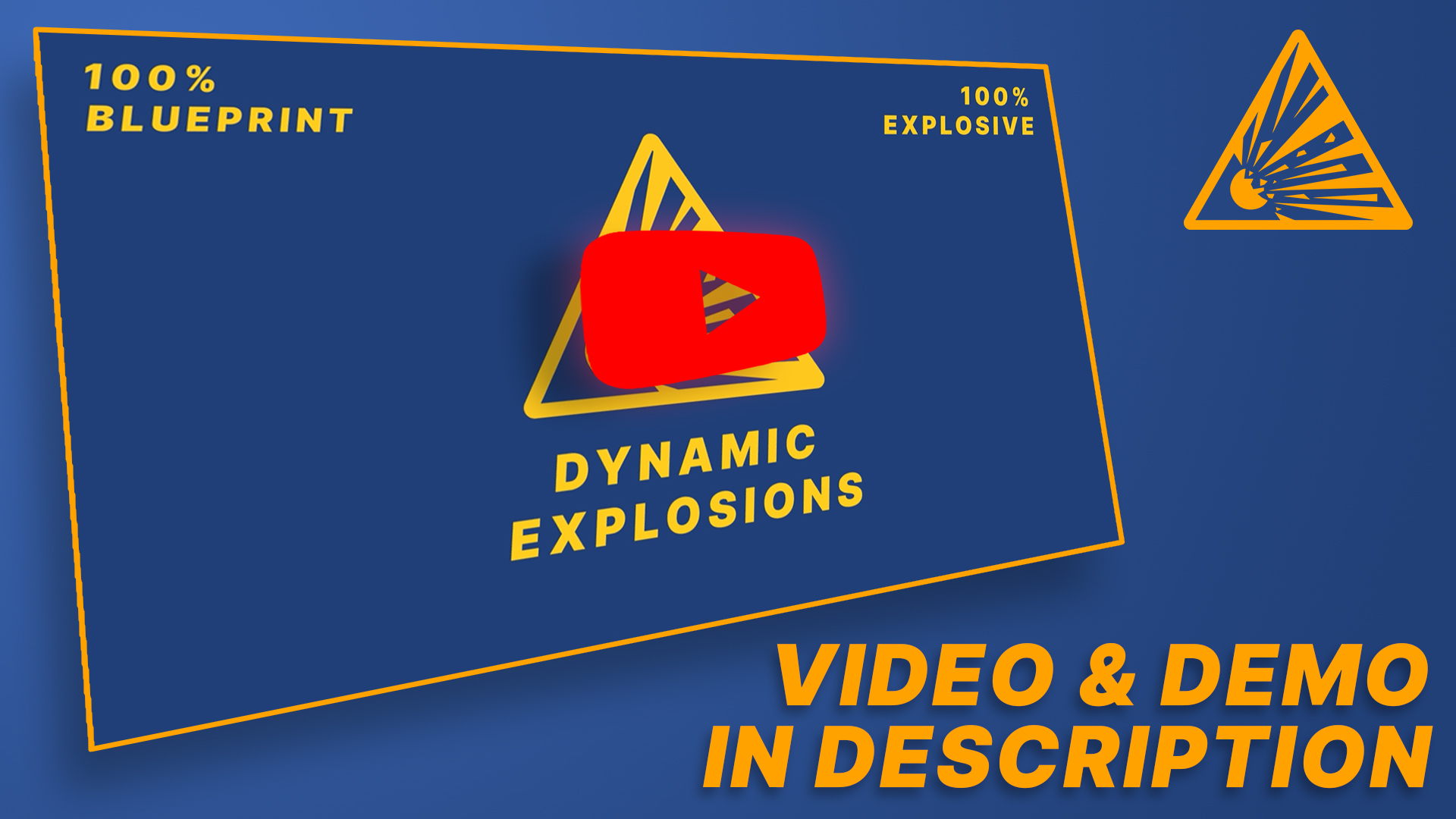 爆炸爆破特效扩散灾难模拟蓝图 虚幻4 ue4 Dynamic Explosions插图1