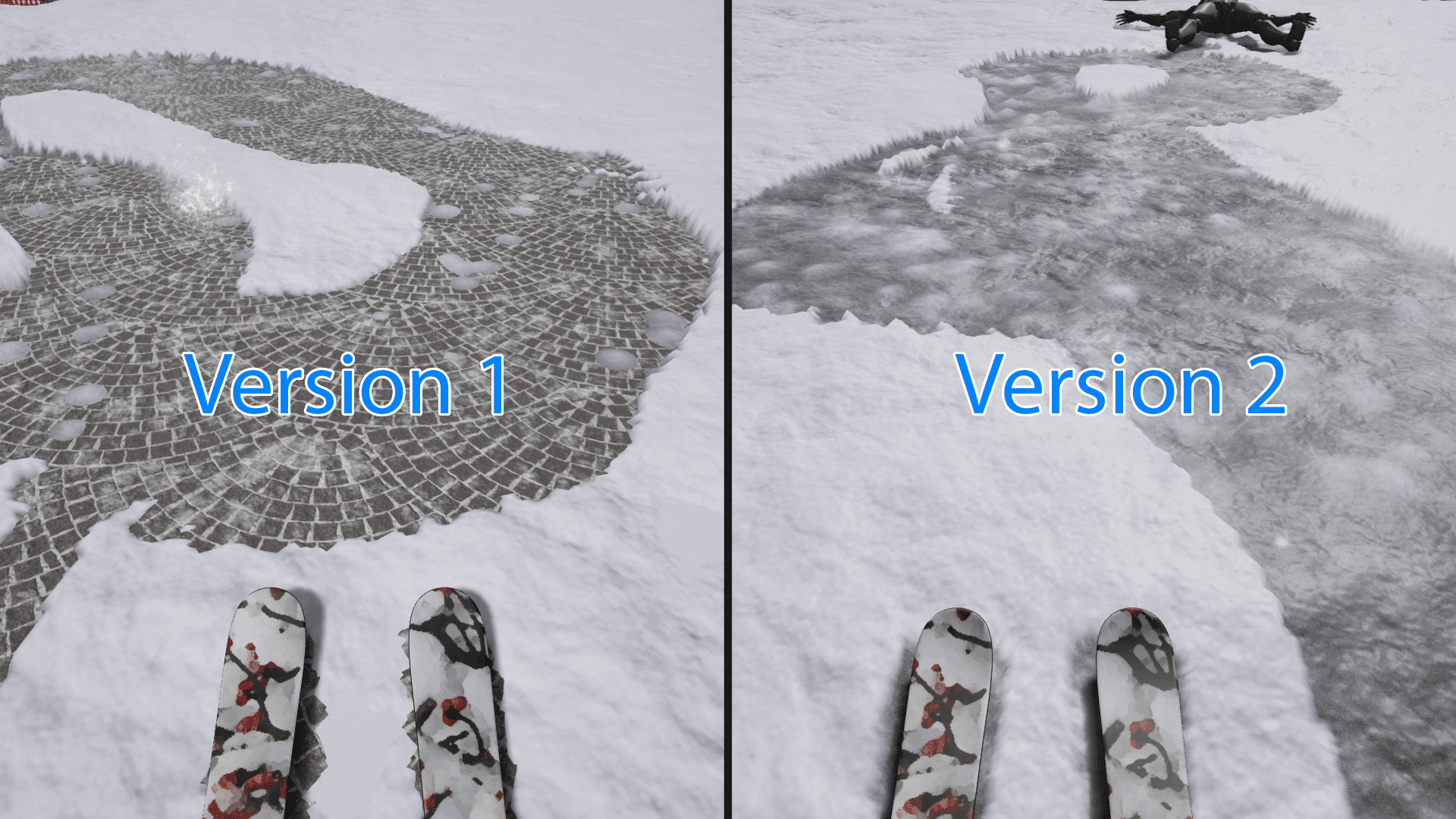 Dynamic Plane Deformation Blueprint 虚幻4 UE4 雪地交互 蓝图插图1