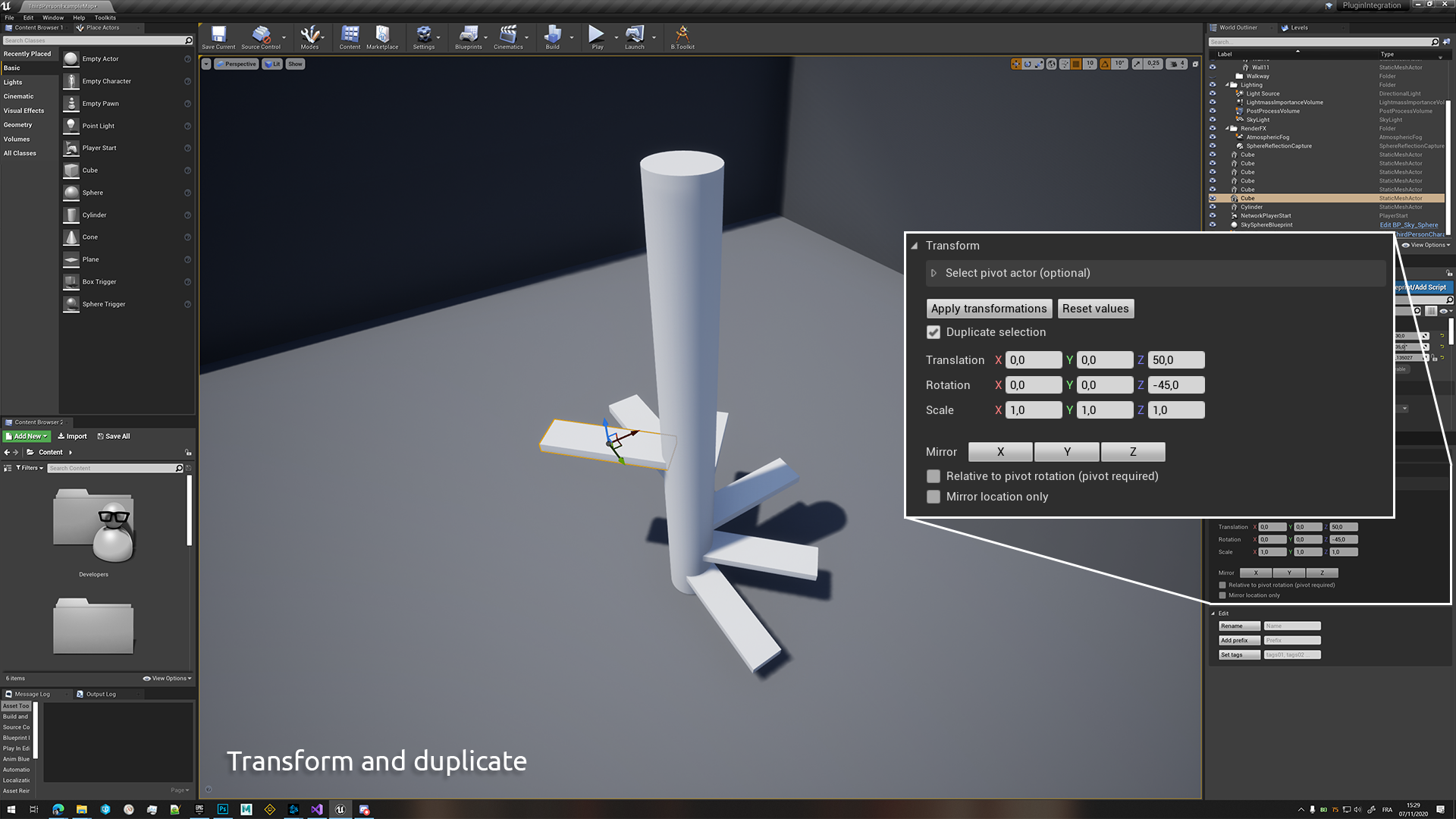 关卡搭建优化工具界面蓝图插件 虚幻4 ue4 Builder Toolkit 426插图1