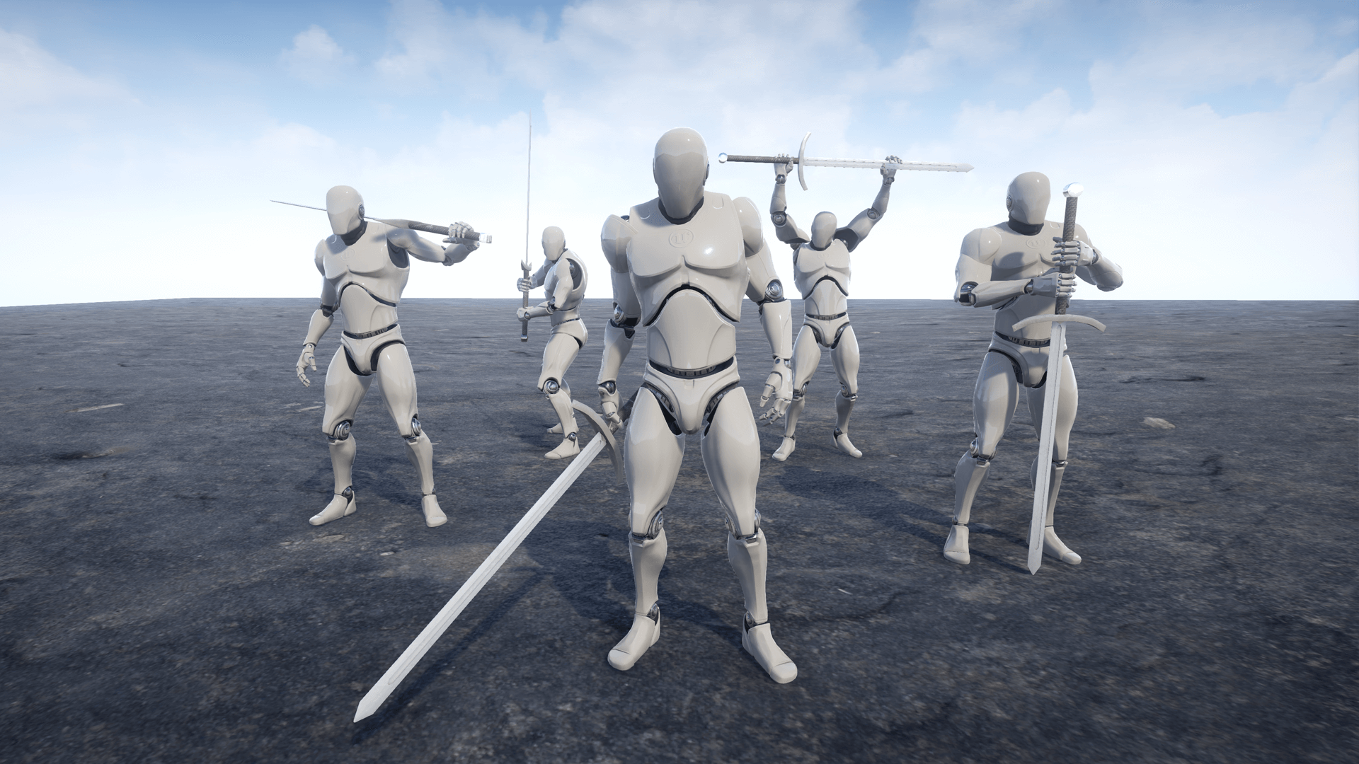 双手剑 大剑 劈砍 动画 素材 虚幻4 UE4 Two Handed Sword