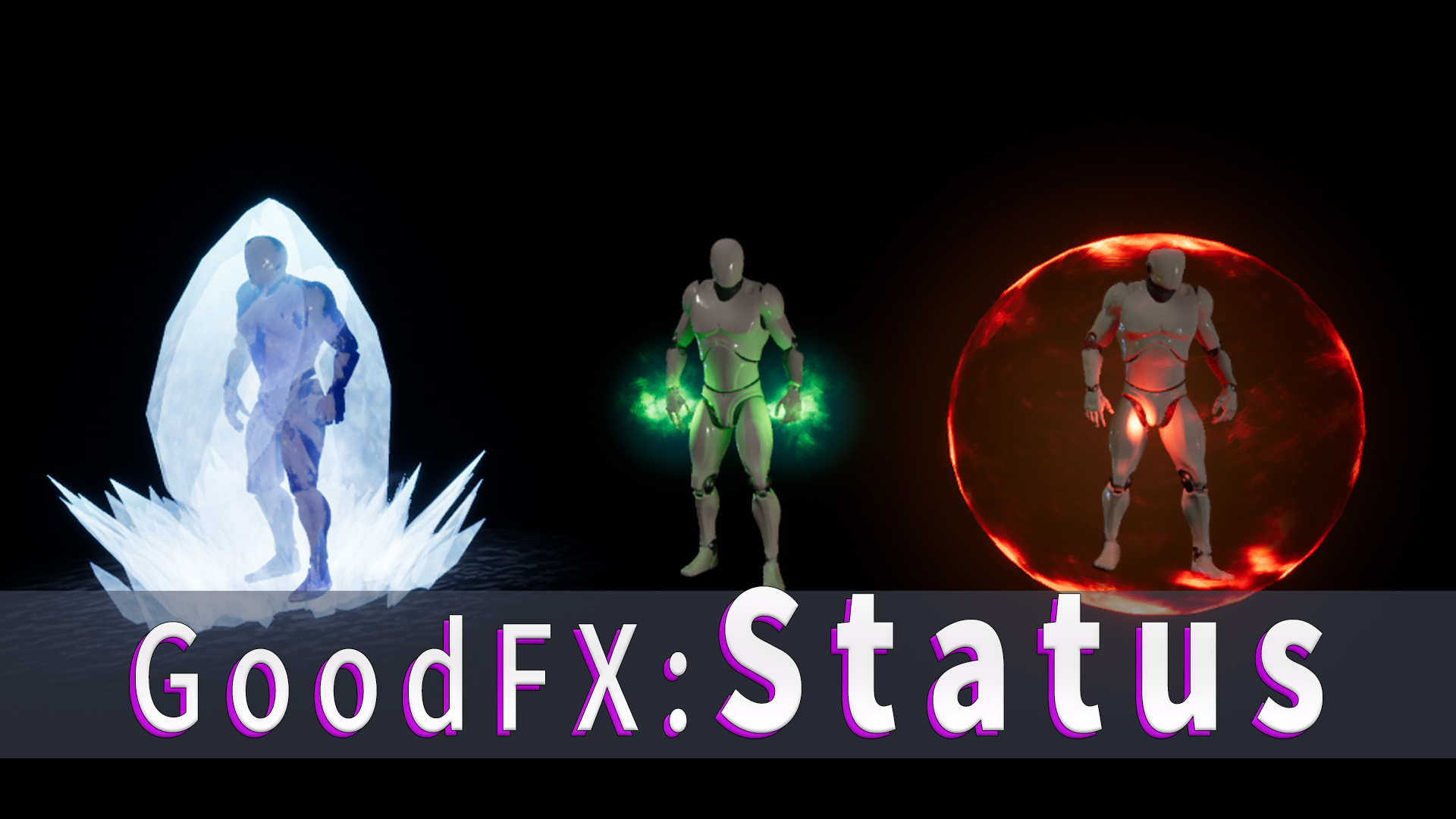 冰箱 无敌 护盾 附魔 粒子 特效 虚幻4 UE4 GOOD FX Status